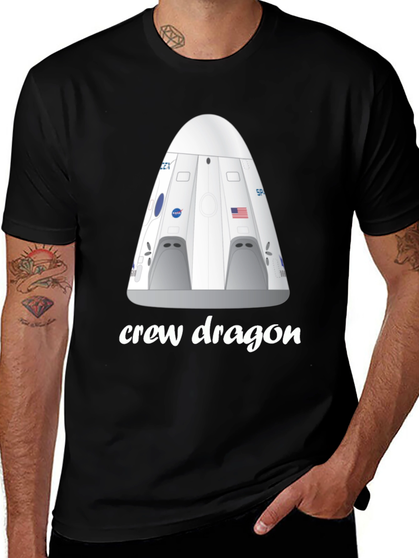 Crew Dragon T-Shirt - Space Exploration Tee