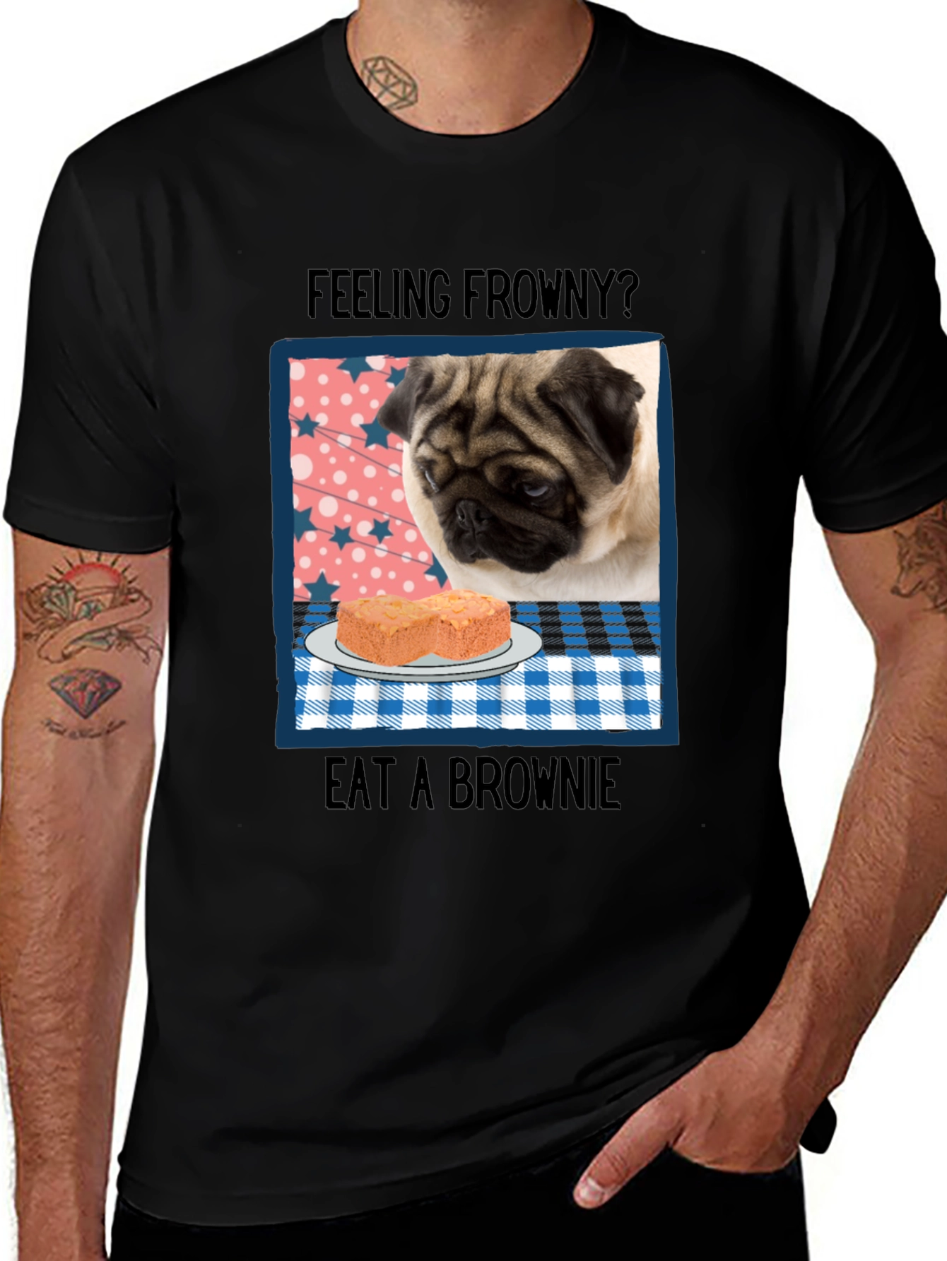 Variant 14 of Feeling Frowny Pug T-Shirt