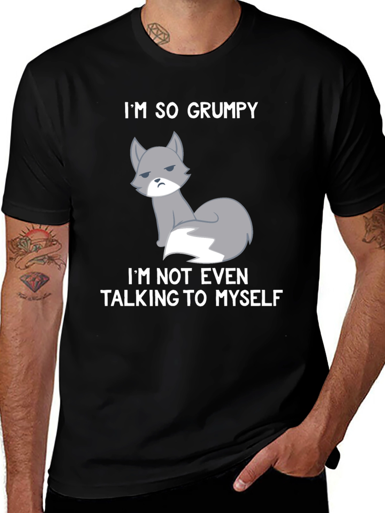 Variant 3 of Grumpy Fox Graphic Tee - Funny Statement Shirt