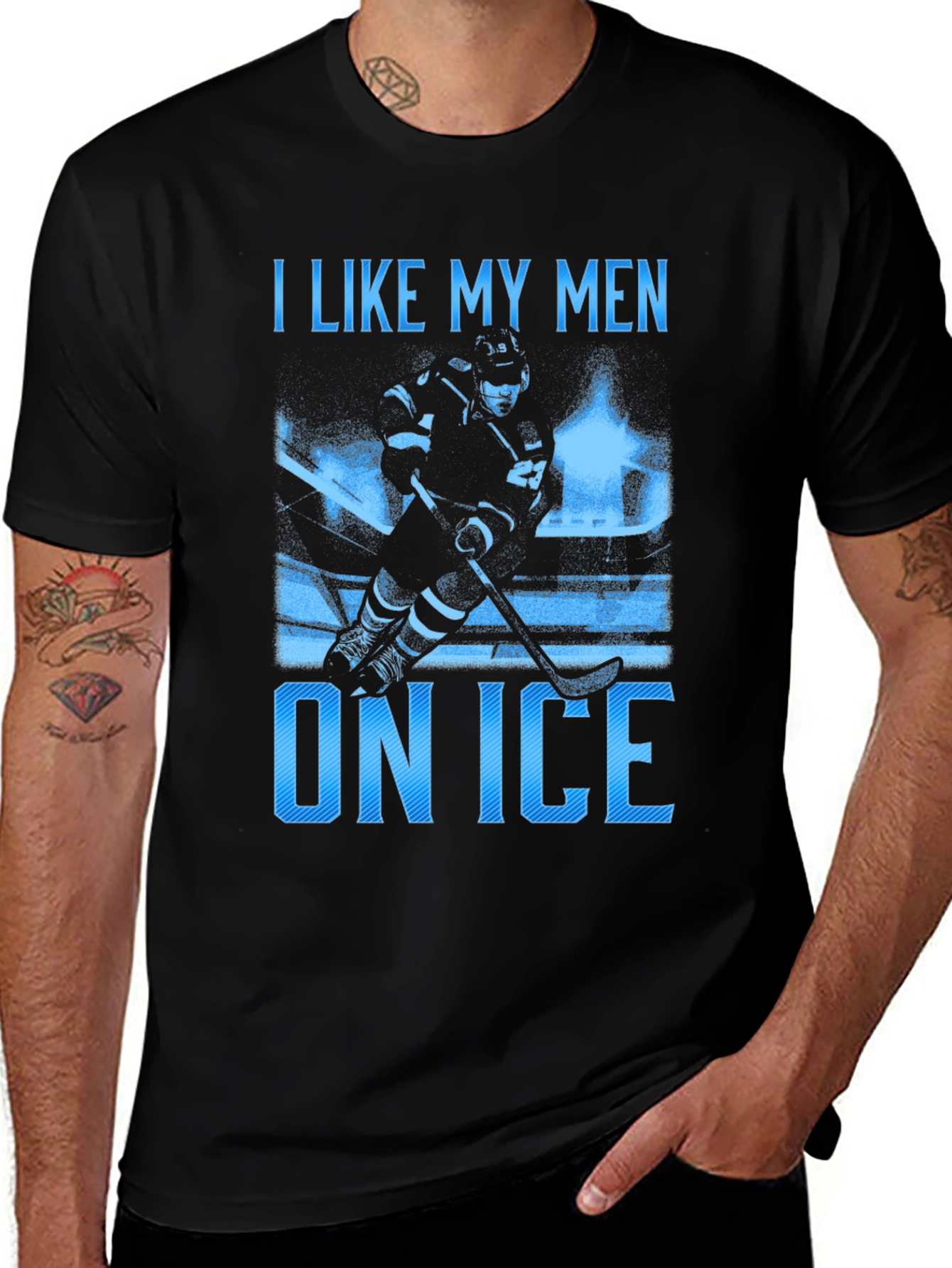 Variant 22 of I Like My Men on Ice T-Shirt