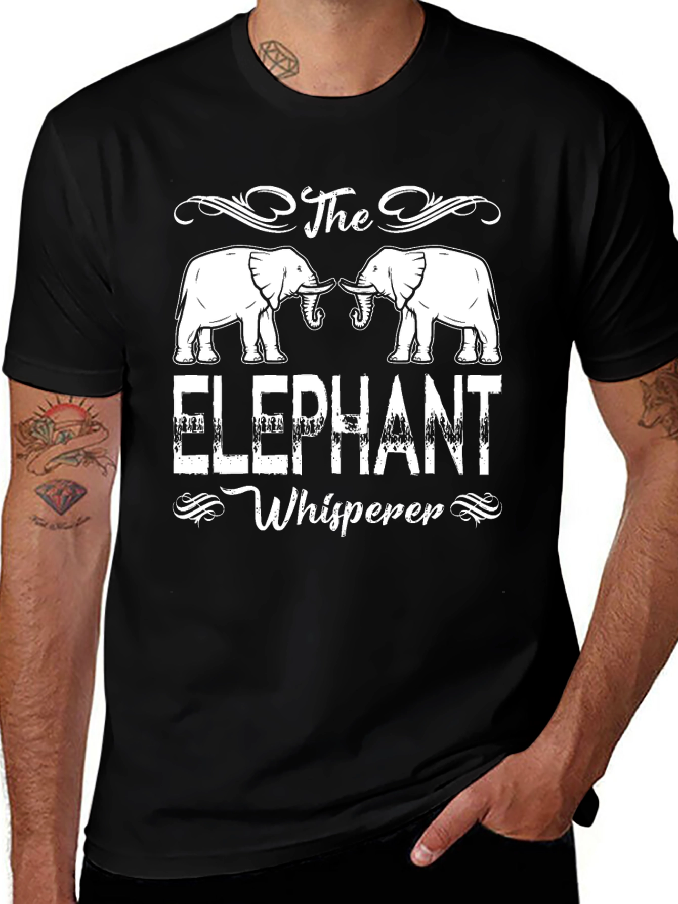 Variant 17 of Elephant Whisperer Graphic Tee
