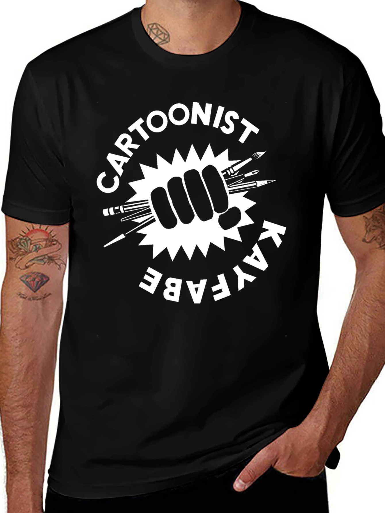 Cartoonist Kayfabe T-Shirt - Black Graphic Tee