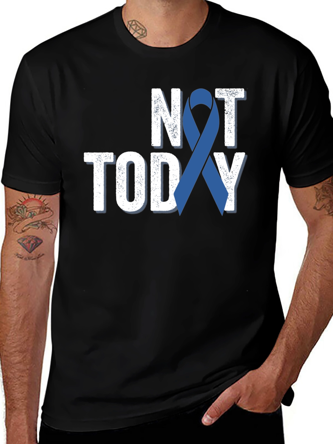 Variant 22 of Not Today Awareness Ribbon T-Shirt