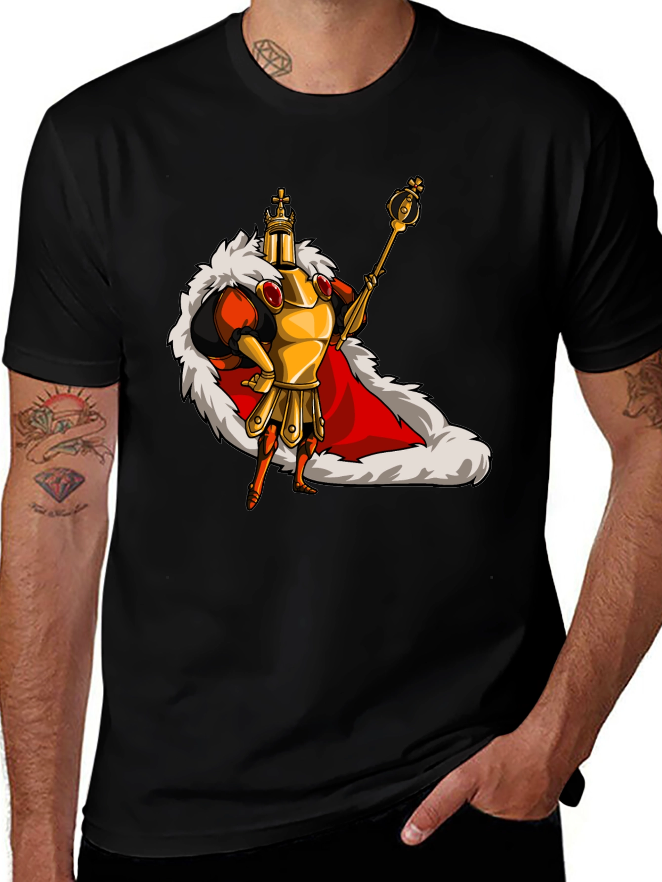 Variant 24 of King Knight Cartoon Graphic T-Shirt