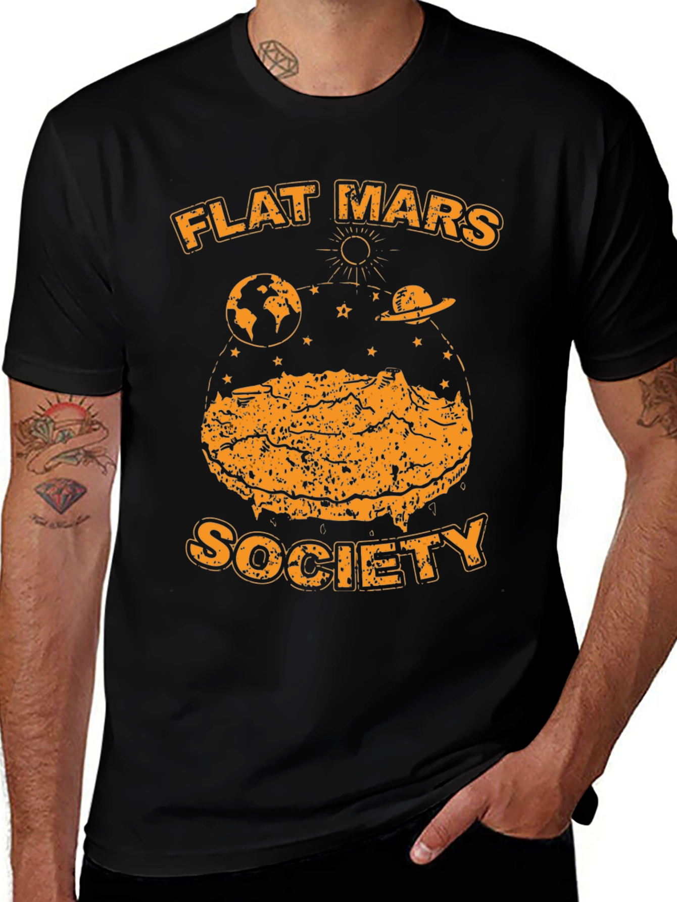 Variant 13 of Flat Mars Society Graphic T-Shirt
