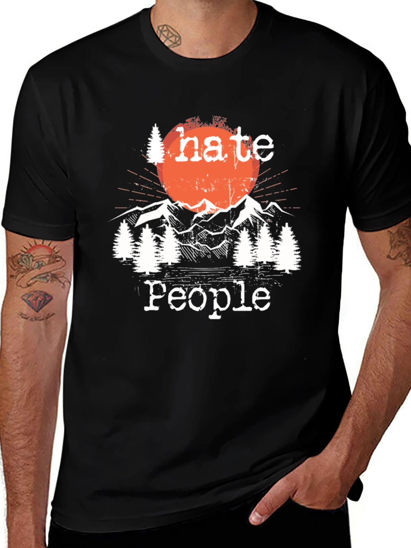 Variant 18 of I Hate People Outdoors T-Shirt