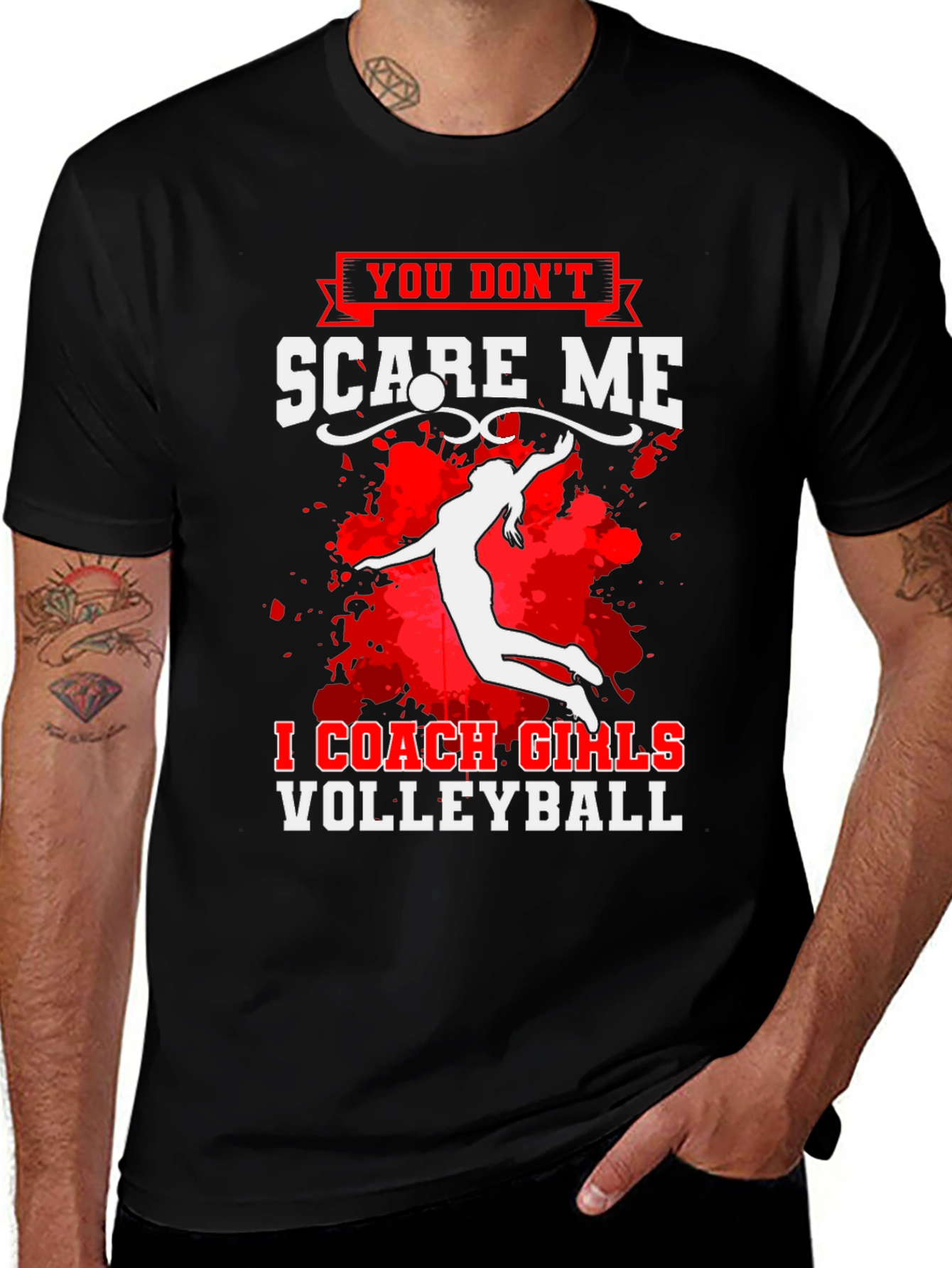 Variant 25 of Coach Girls Volleyball Graphic T-Shirt
