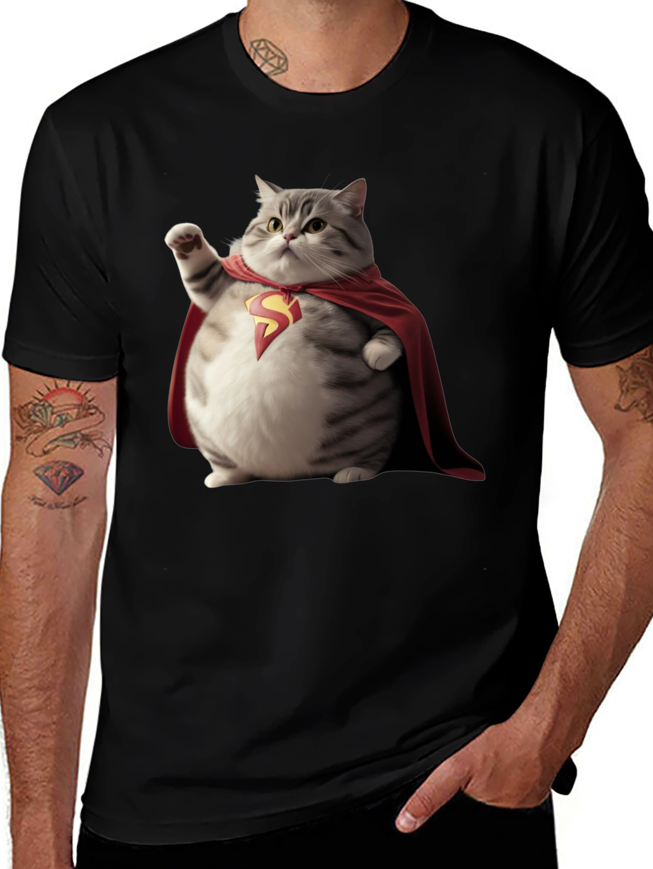 Variant 12 of Super Cat Graphic Tee