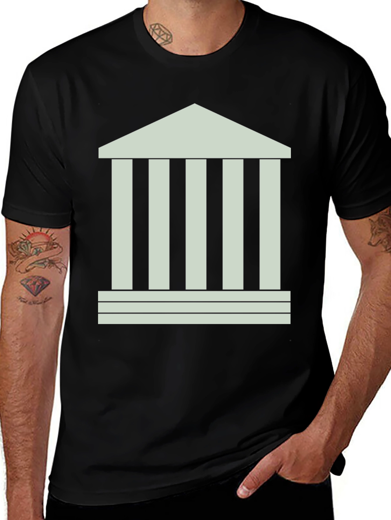 Variant 11 of Architectural Black T-Shirt
