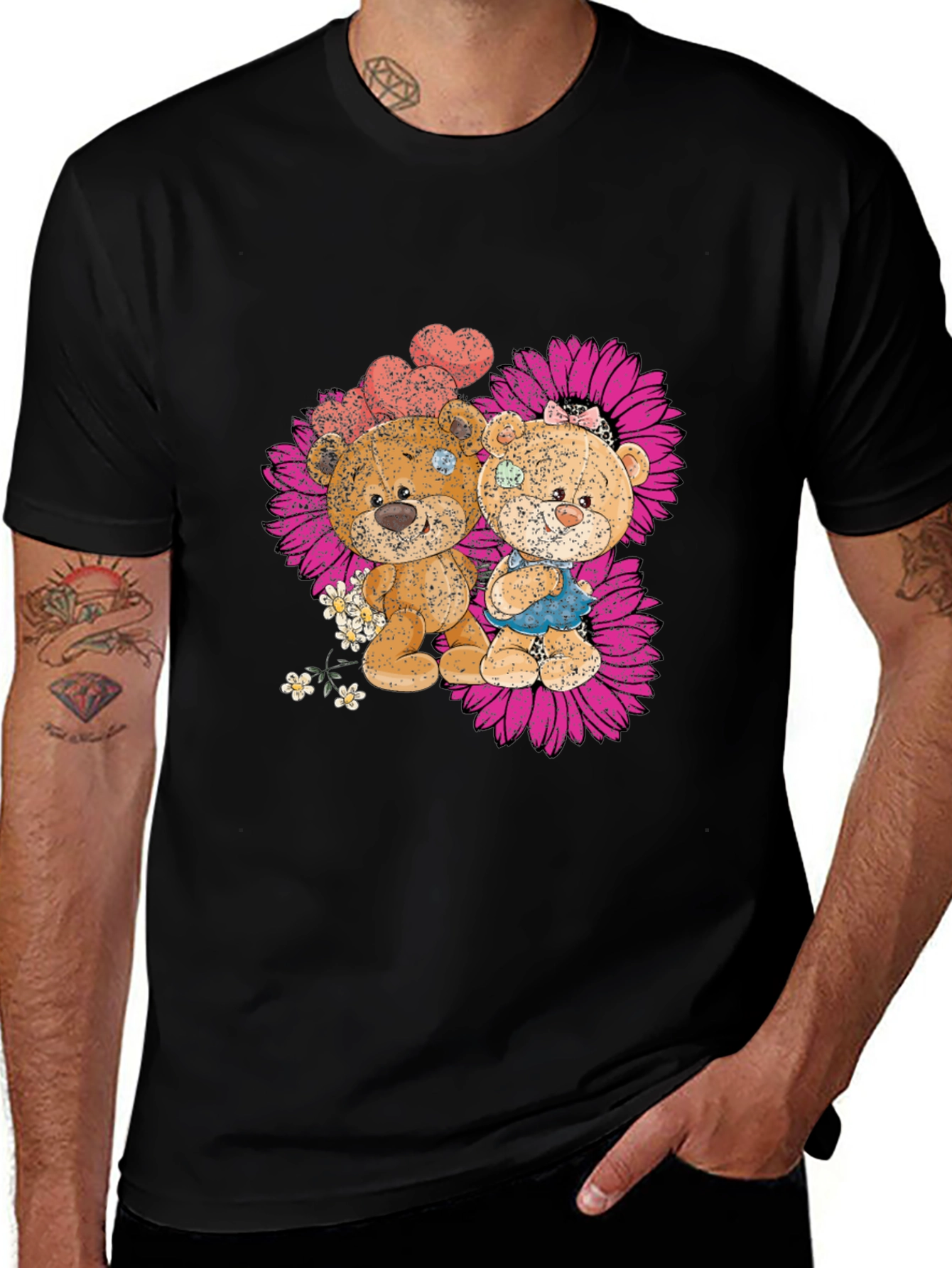 Variant 22 of Cute Bear Couple Graphic T-Shirt
