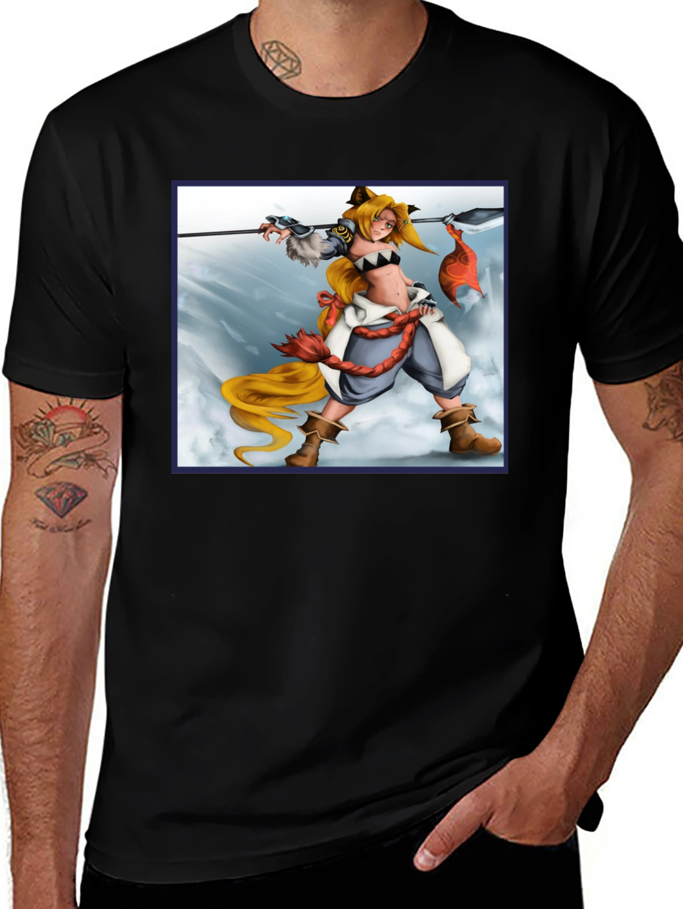 Variant 17 of Anime Warrior Graphic Tee
