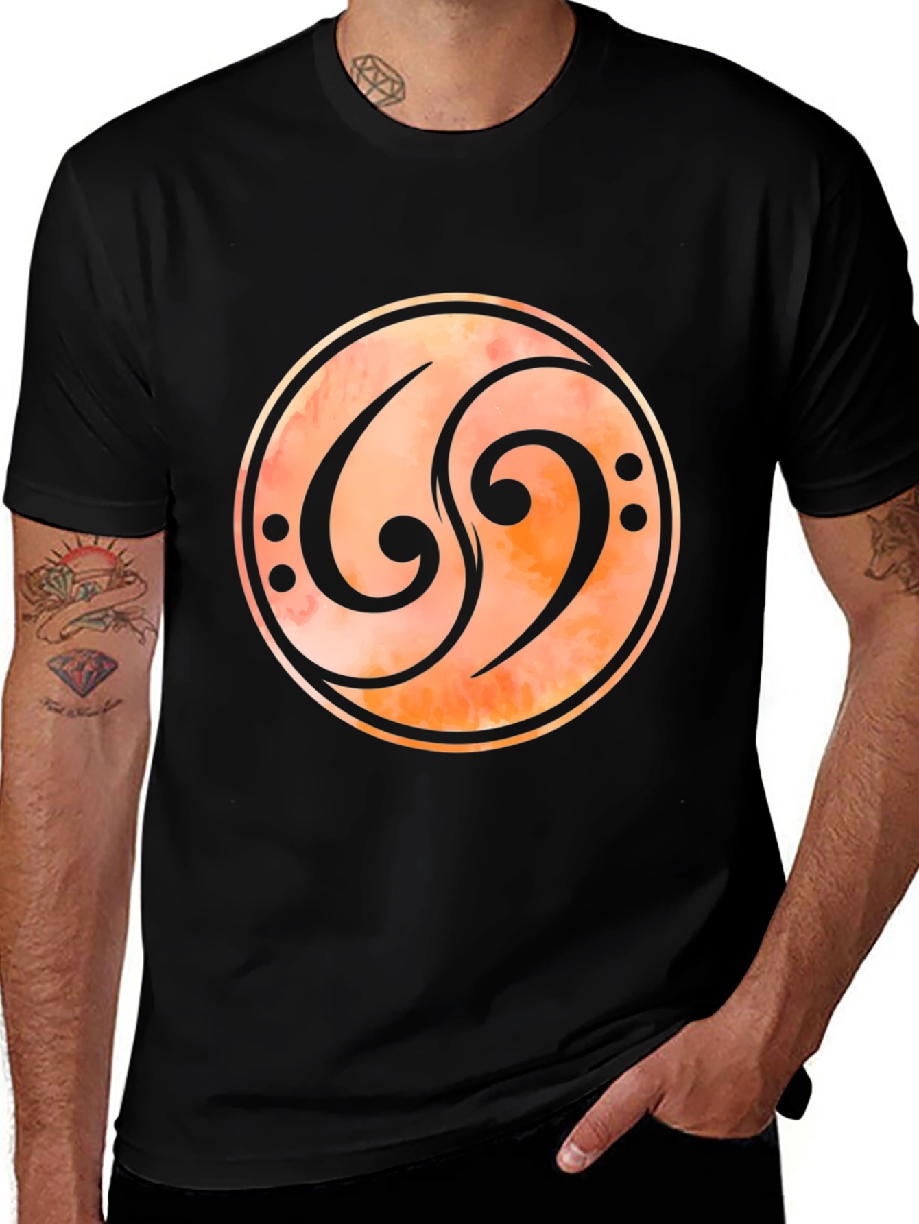 Variant 6 of Bass Clef Music T-Shirt - Stylish Musician Tee