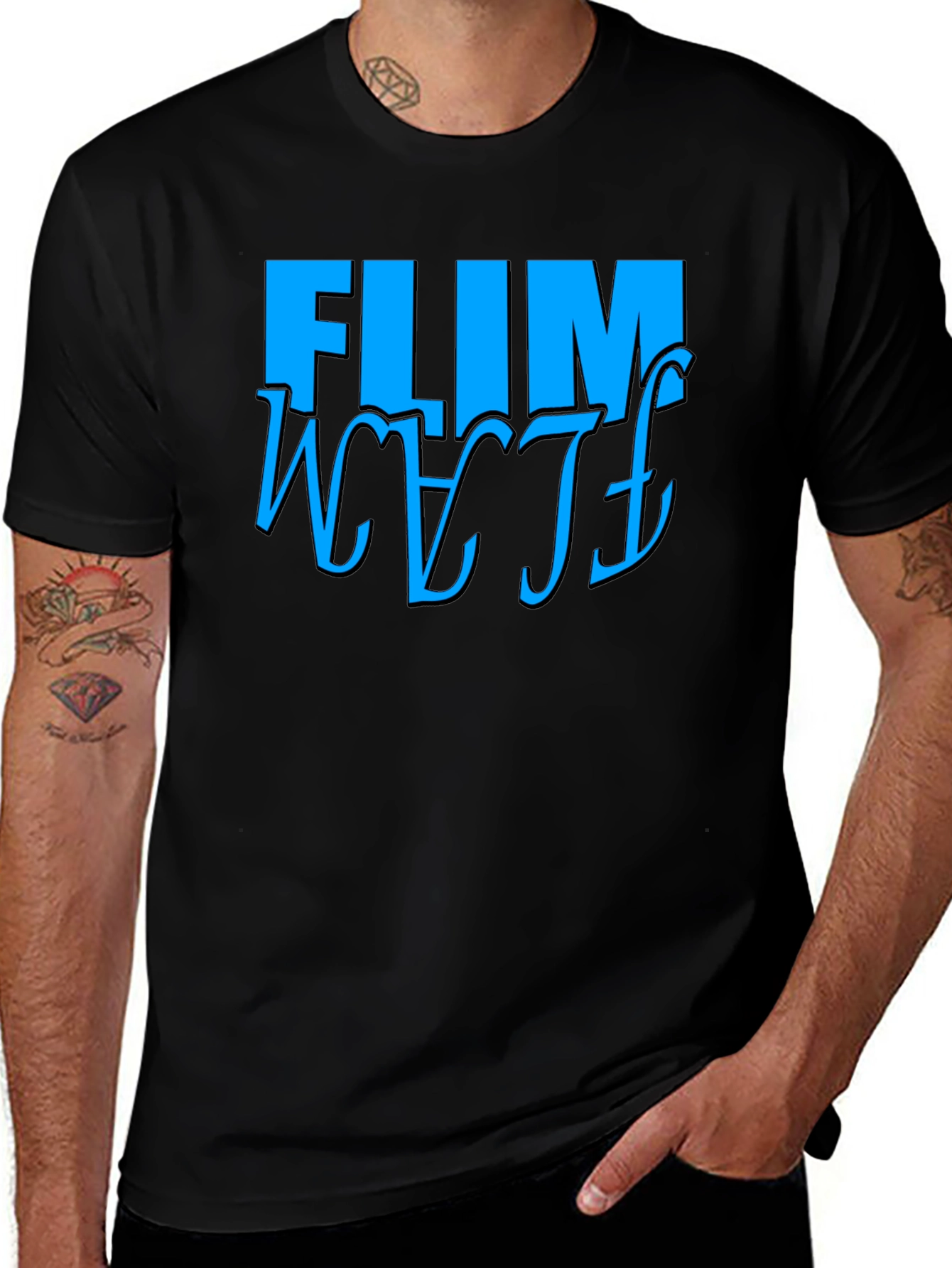 Variant 23 of FLIM WETF Graphic Tee - Black