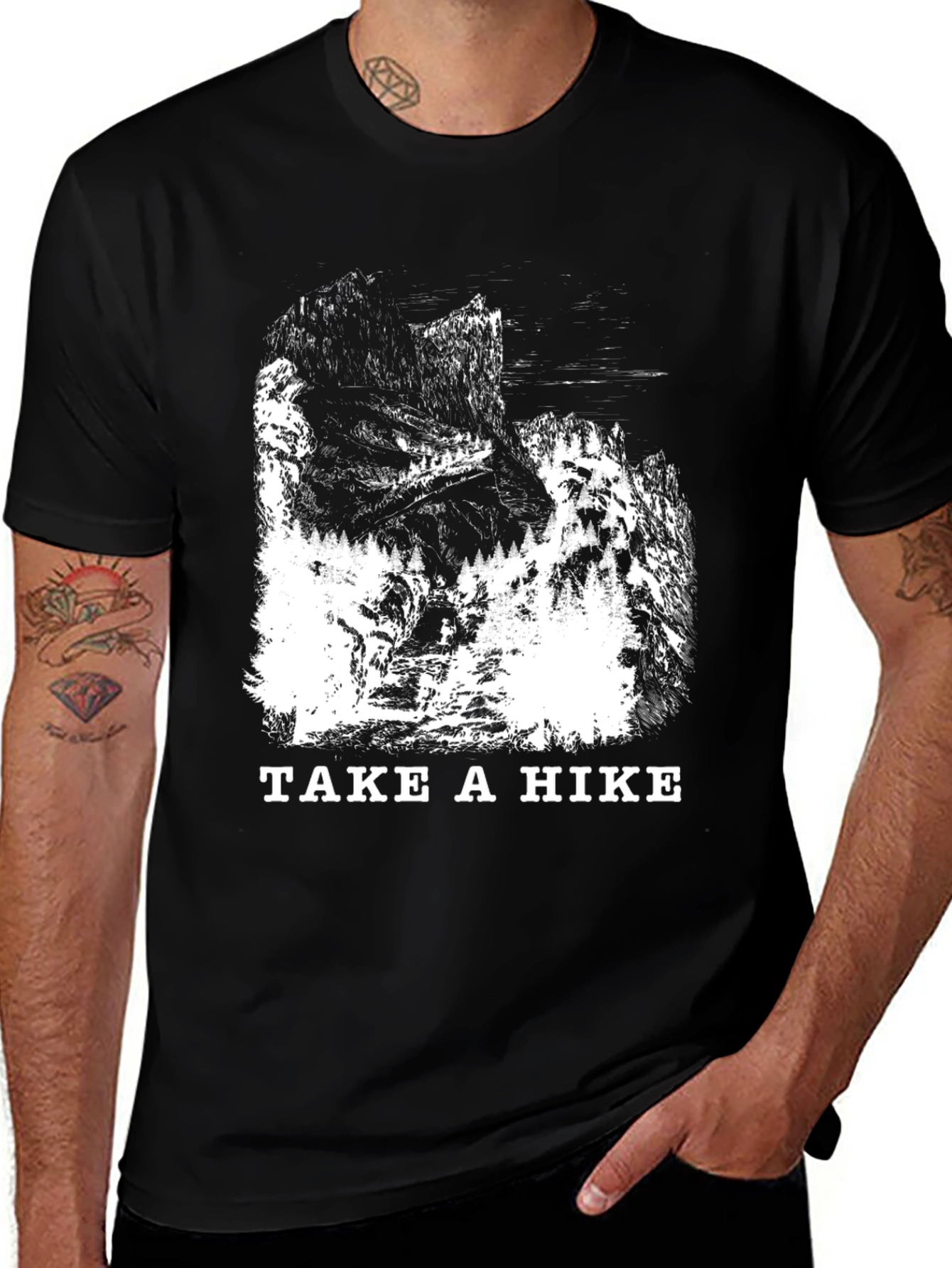 Variant 29 of Take a Hike Graphic Tee - Nature Inspired Shirt