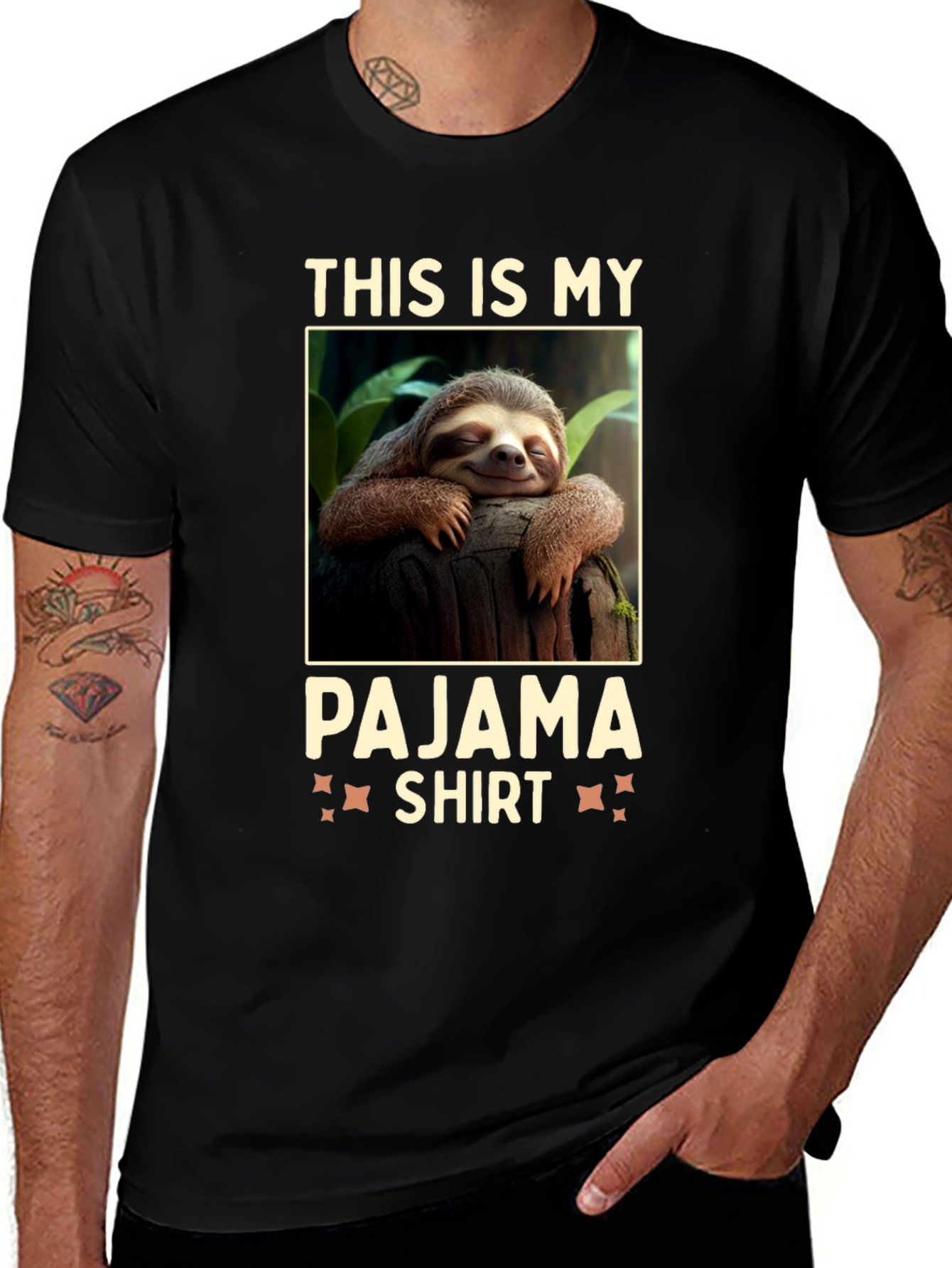 Variant 10 of Sloth Pajama T-Shirt - Funny Sleep Tee