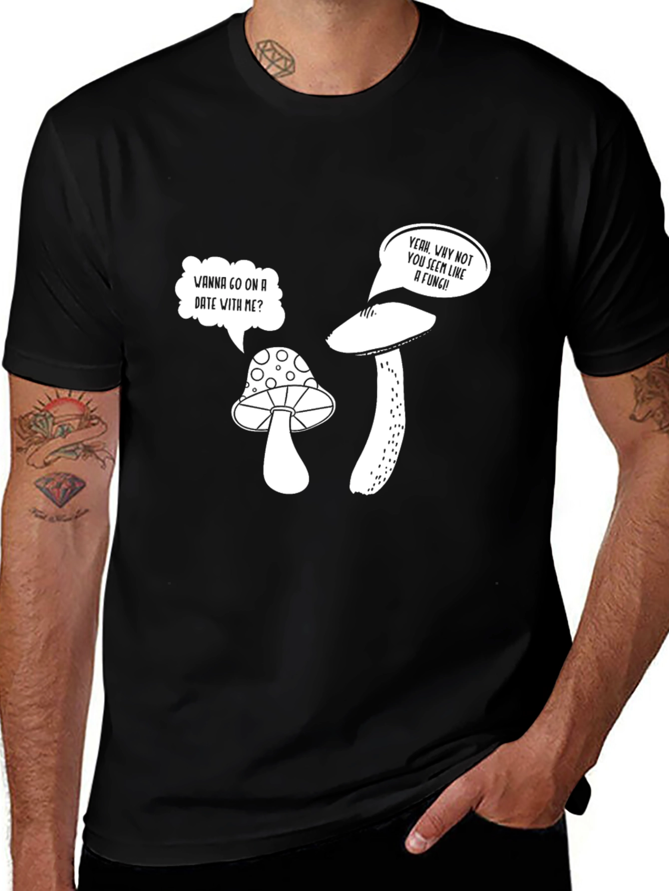 Variant 12 of Mushroom Puns Graphic T-Shirt