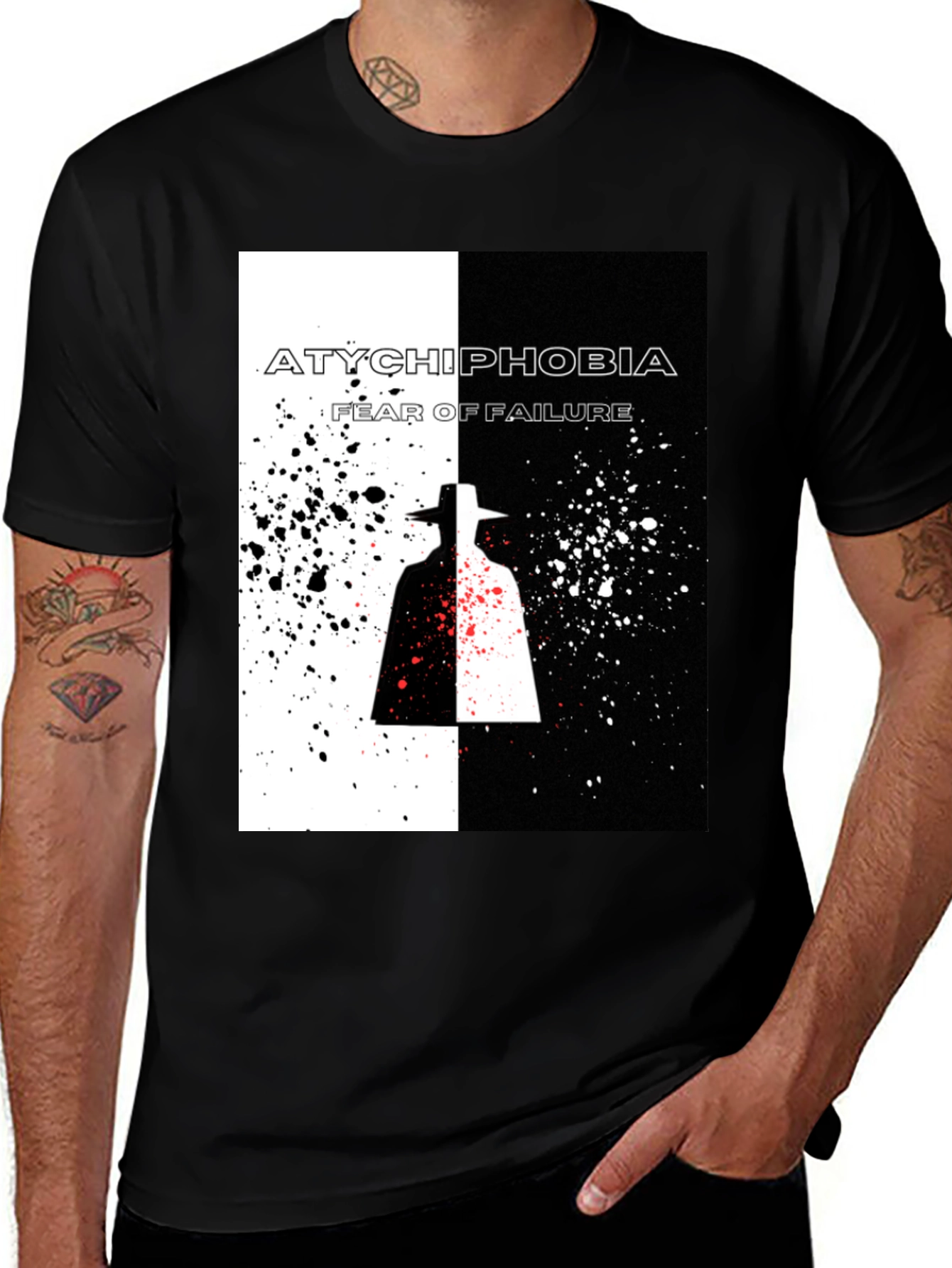 Variant 14 of Atychiphobia Fear of Failure Graphic T-Shirt