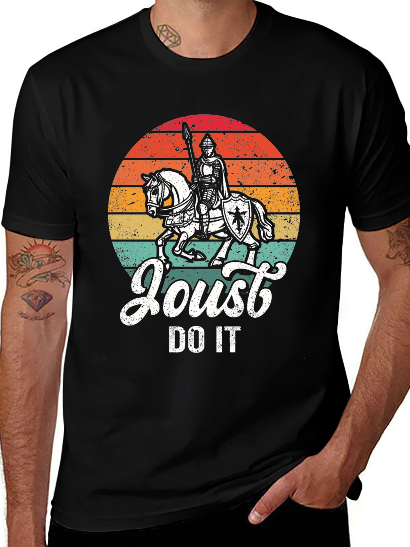 Variant 29 of Joust Do It Retro Knight T-Shirt