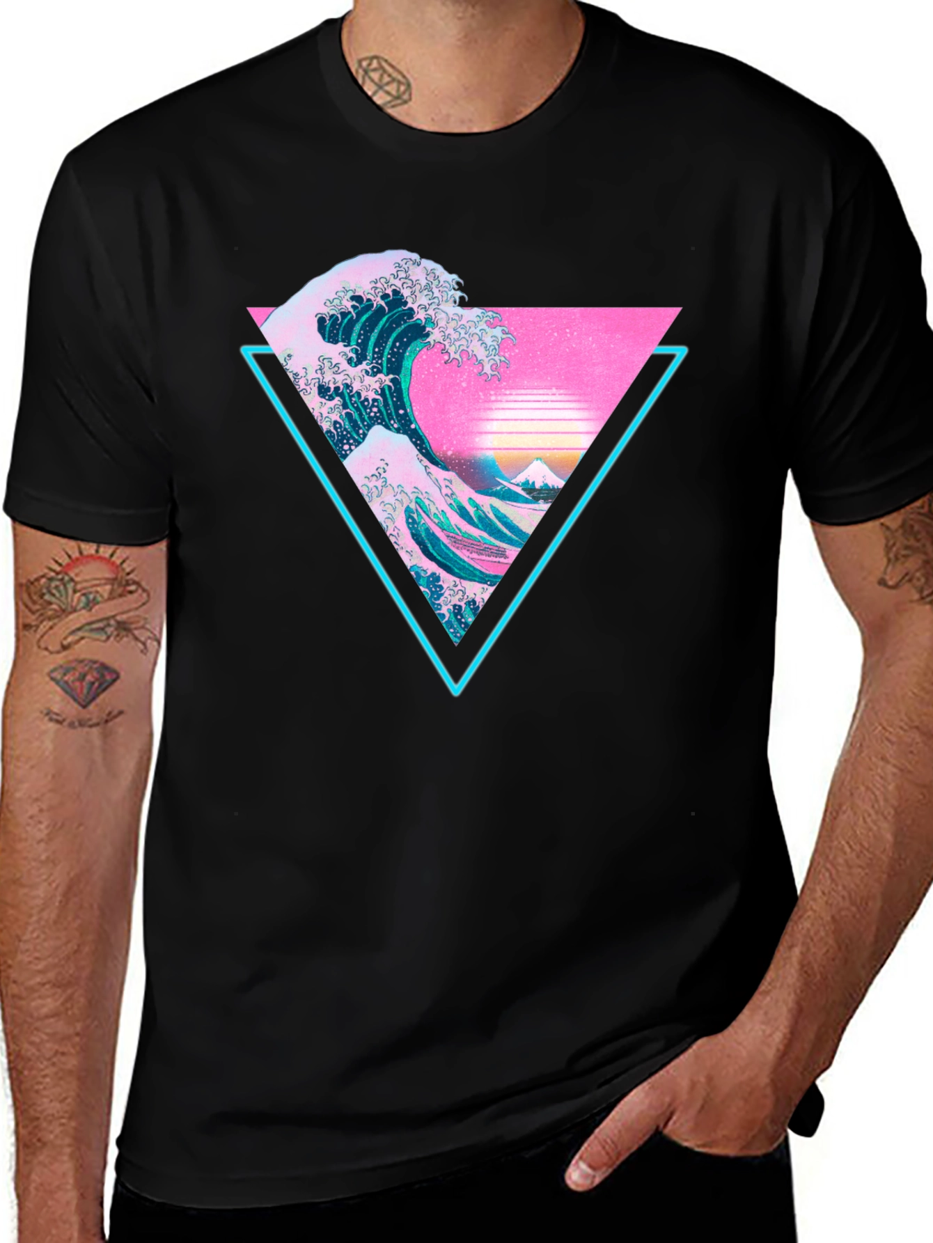 Variant 11 of Great Wave Aesthetic Tee