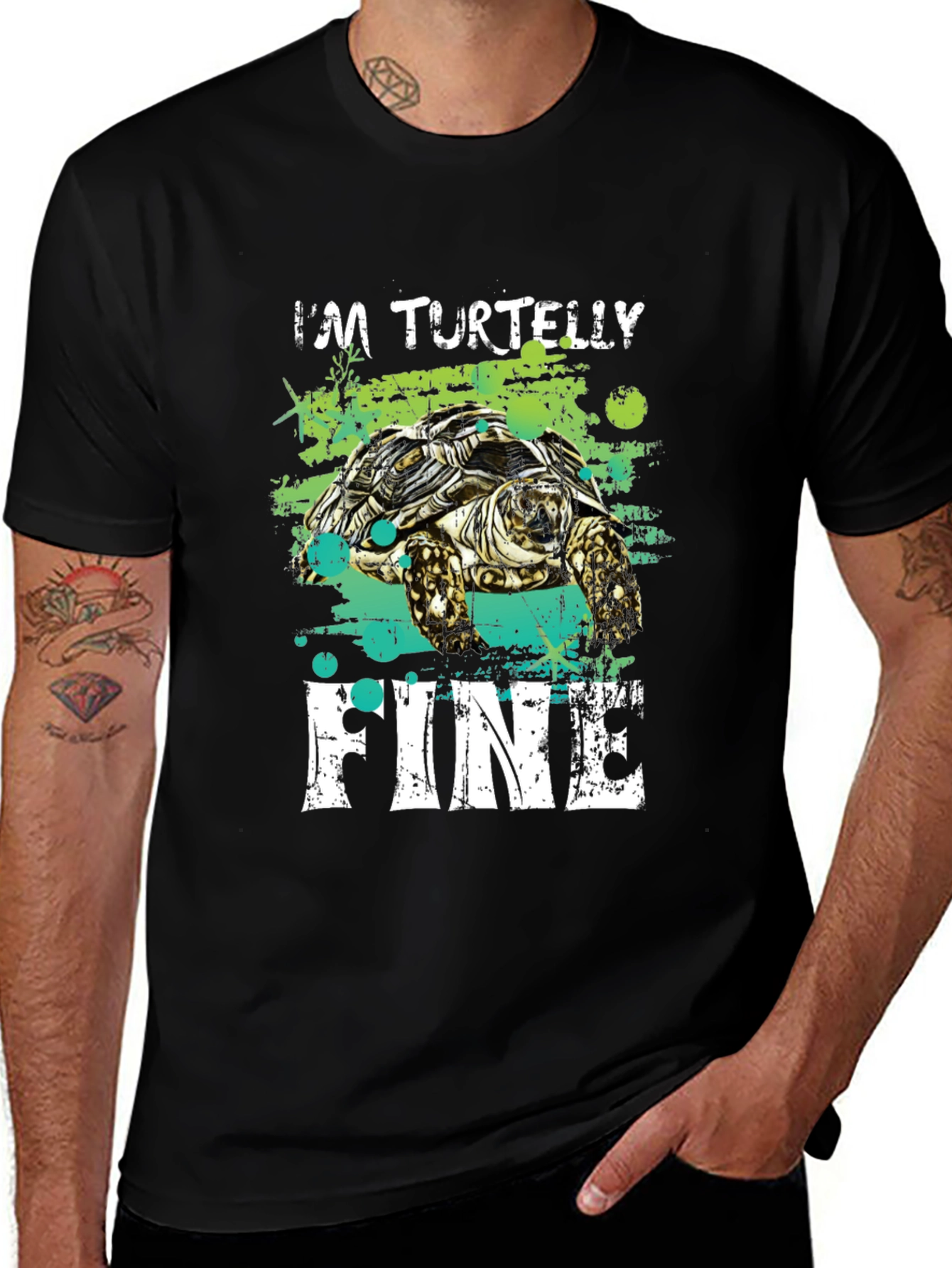 Variant 19 of I'm Turtelly Fine Graphic T-Shirt