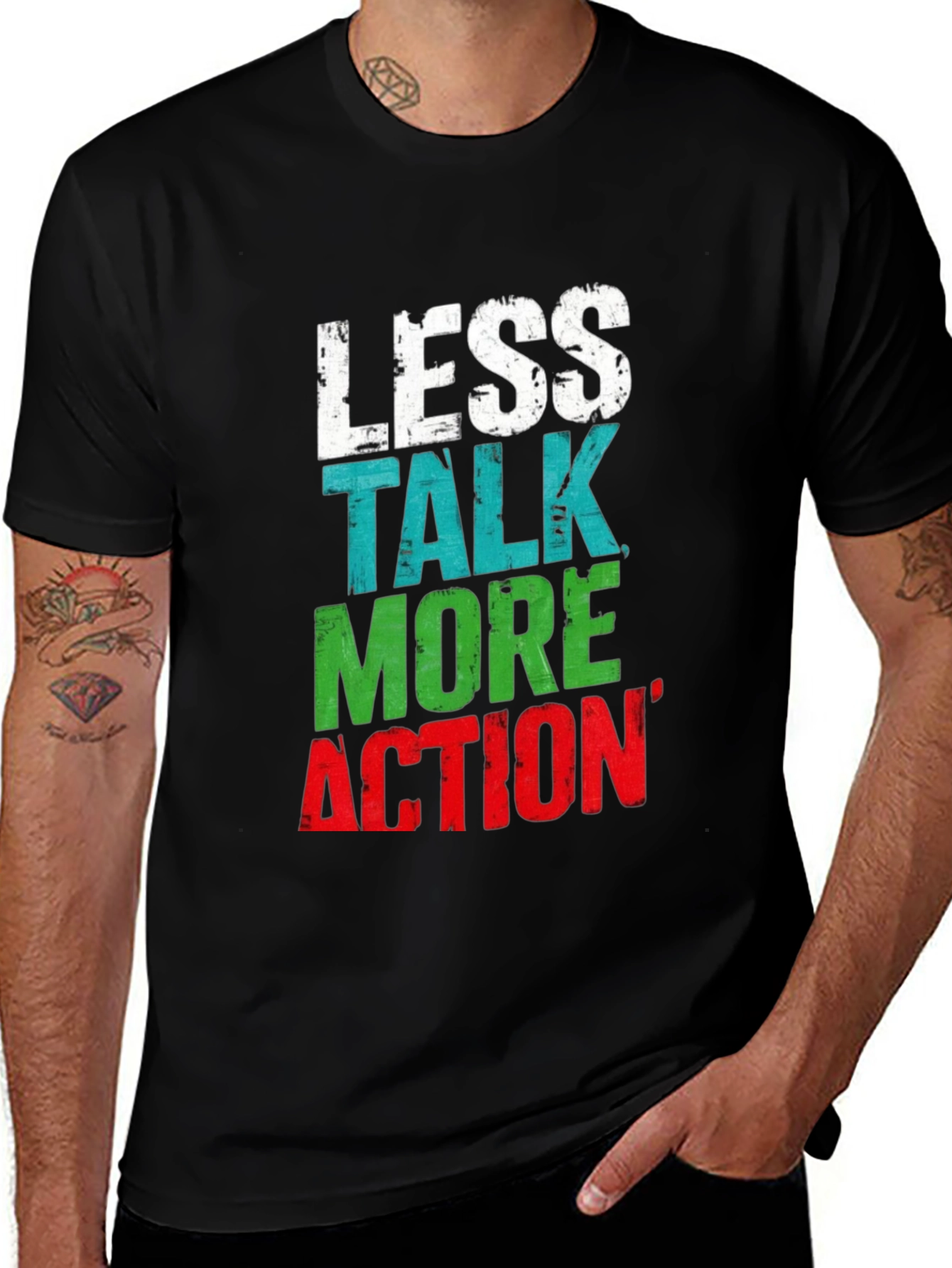 Variant 18 of Less Talk More Action Graphic Tee