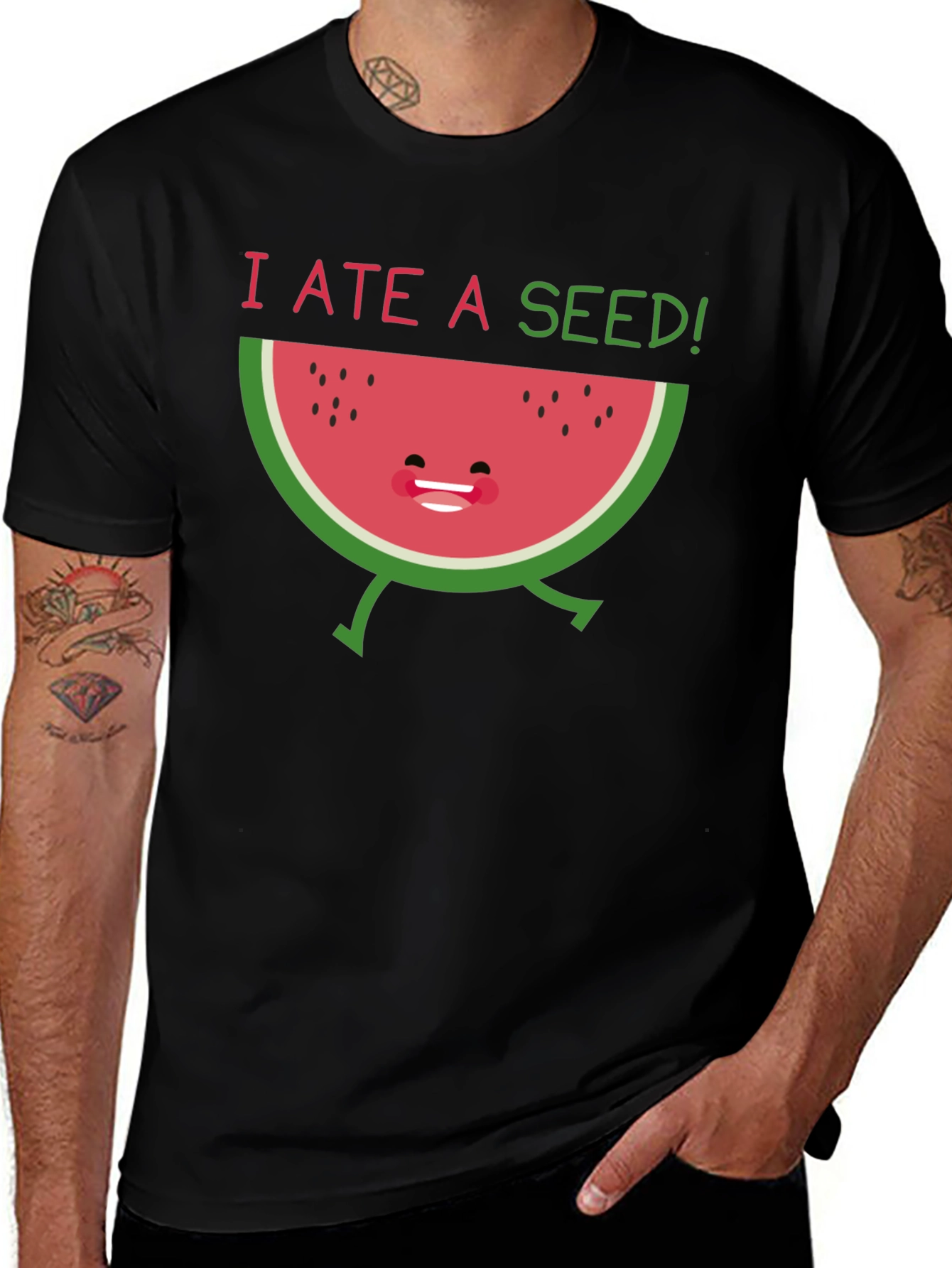 Variant 25 of I Ate a Seed! Funny Watermelon Graphic T-Shirt