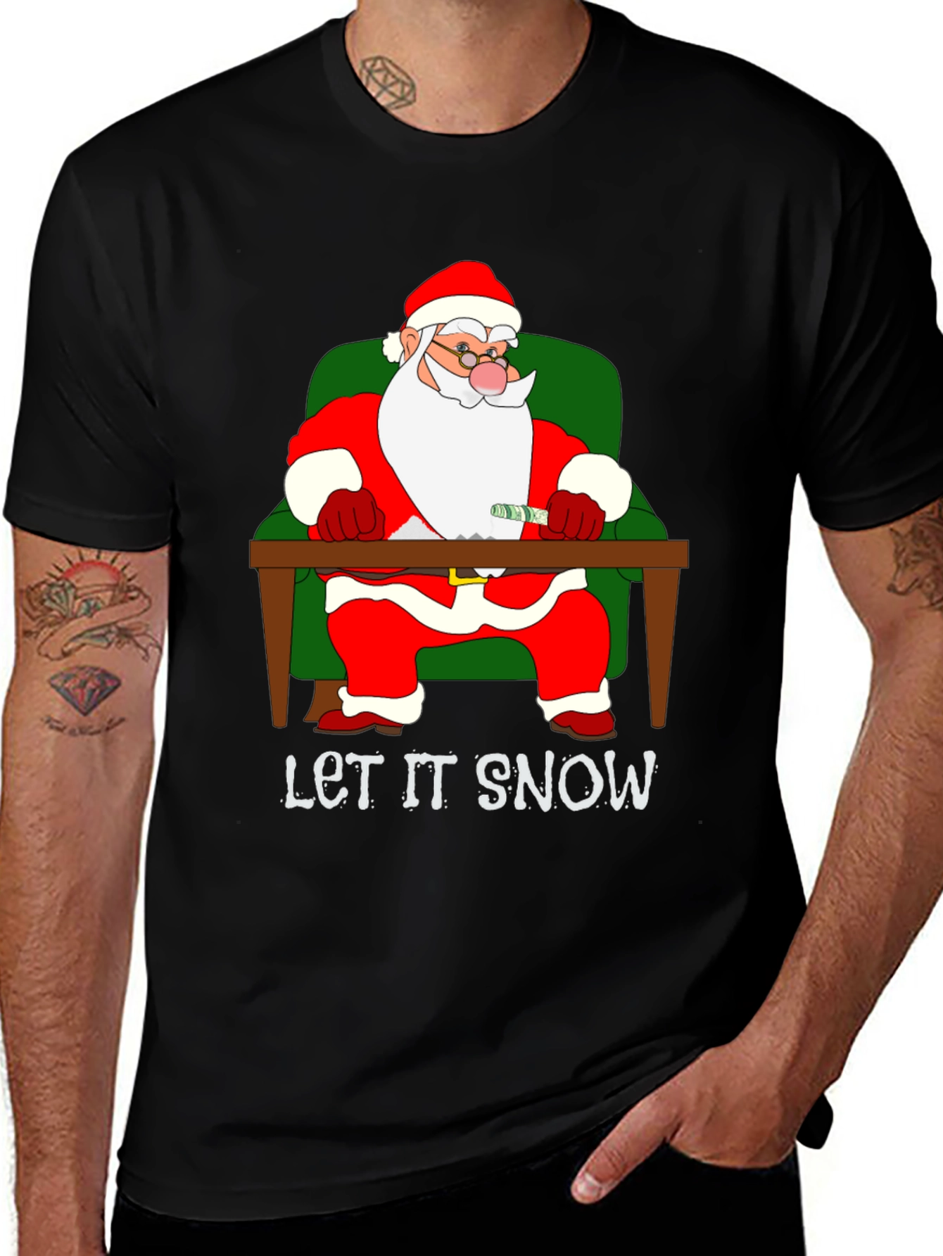 Let It Snow Santa T-Shirt