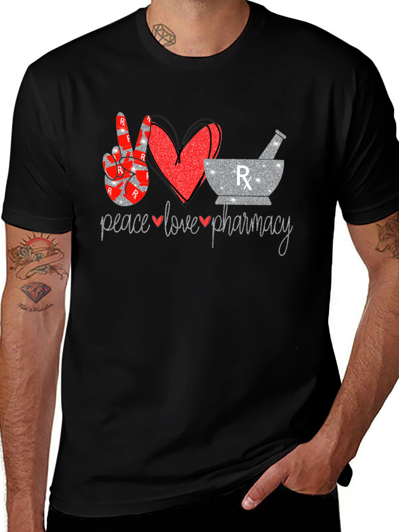 Variant 30 of Peace Love Pharmacy T-Shirt