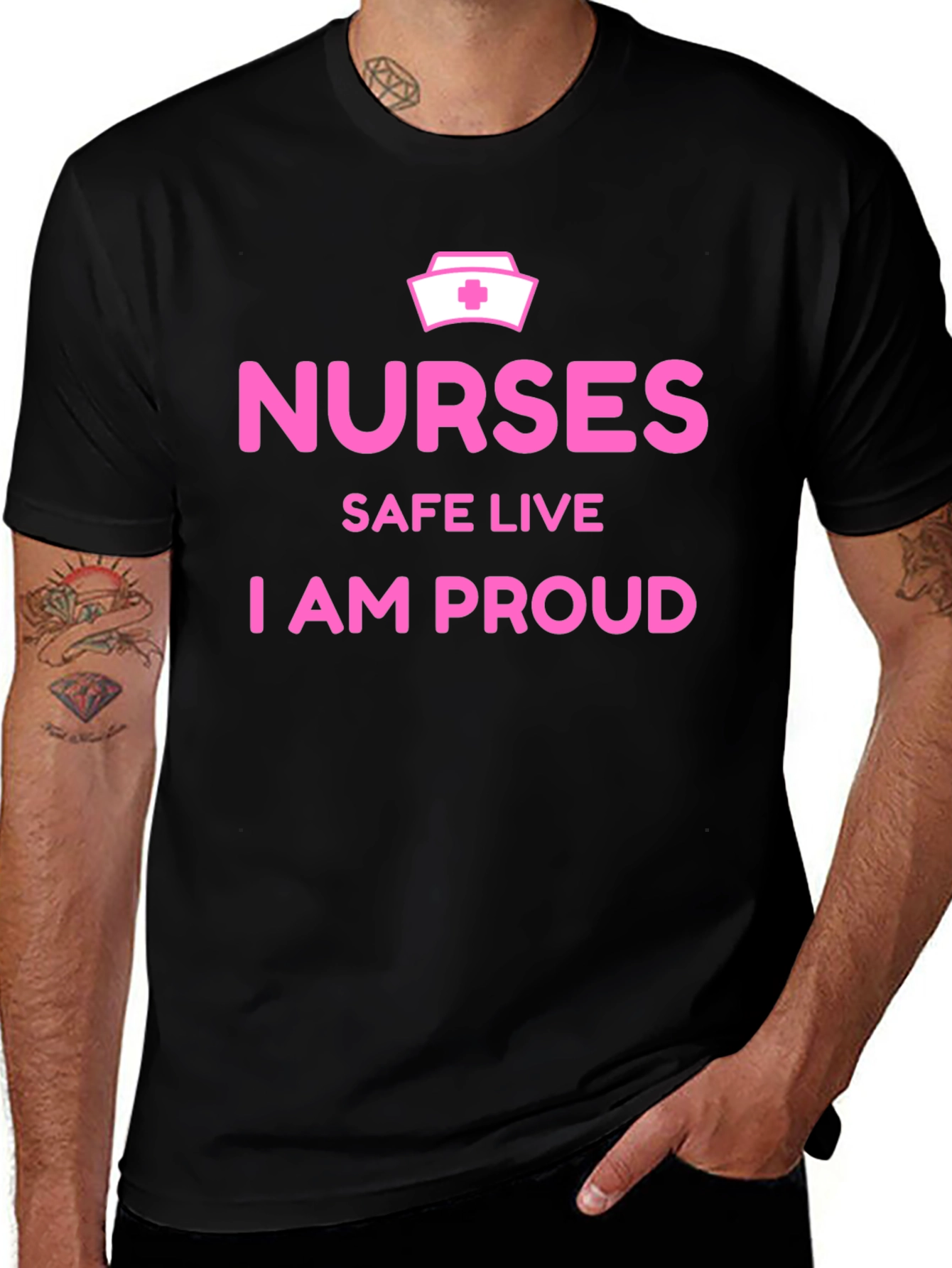 Variant 16 of Proud Nurse T-Shirt - Save Lives