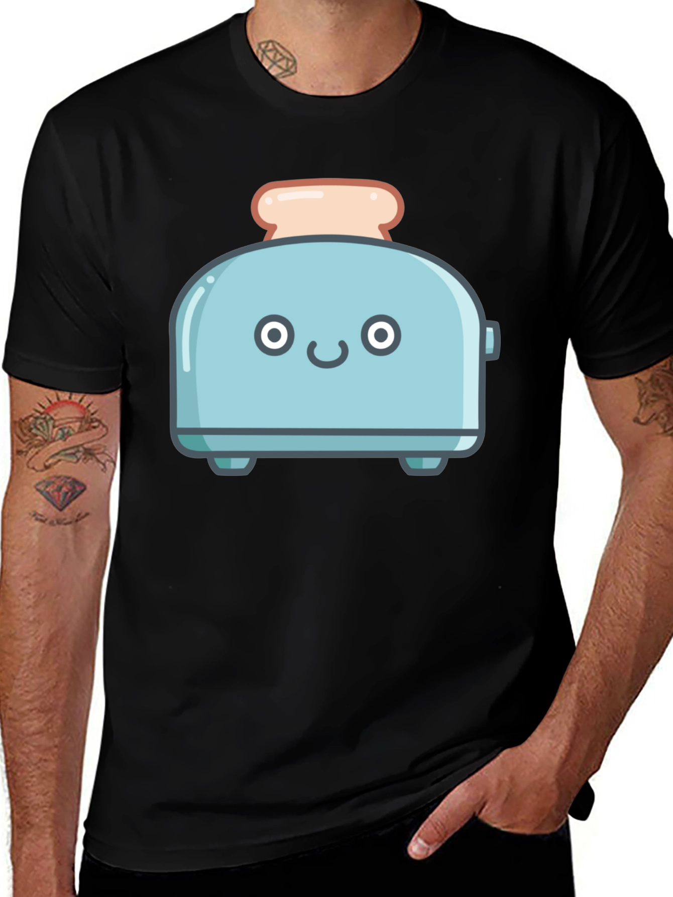 Variant 16 of Cute Toaster Graphic T-Shirt