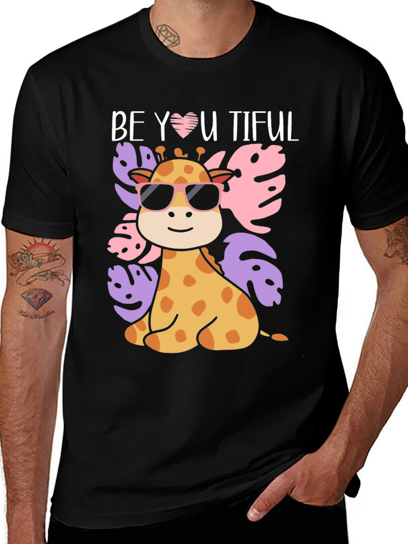 Variant 26 of BeYOUtiful Giraffe Graphic Tee