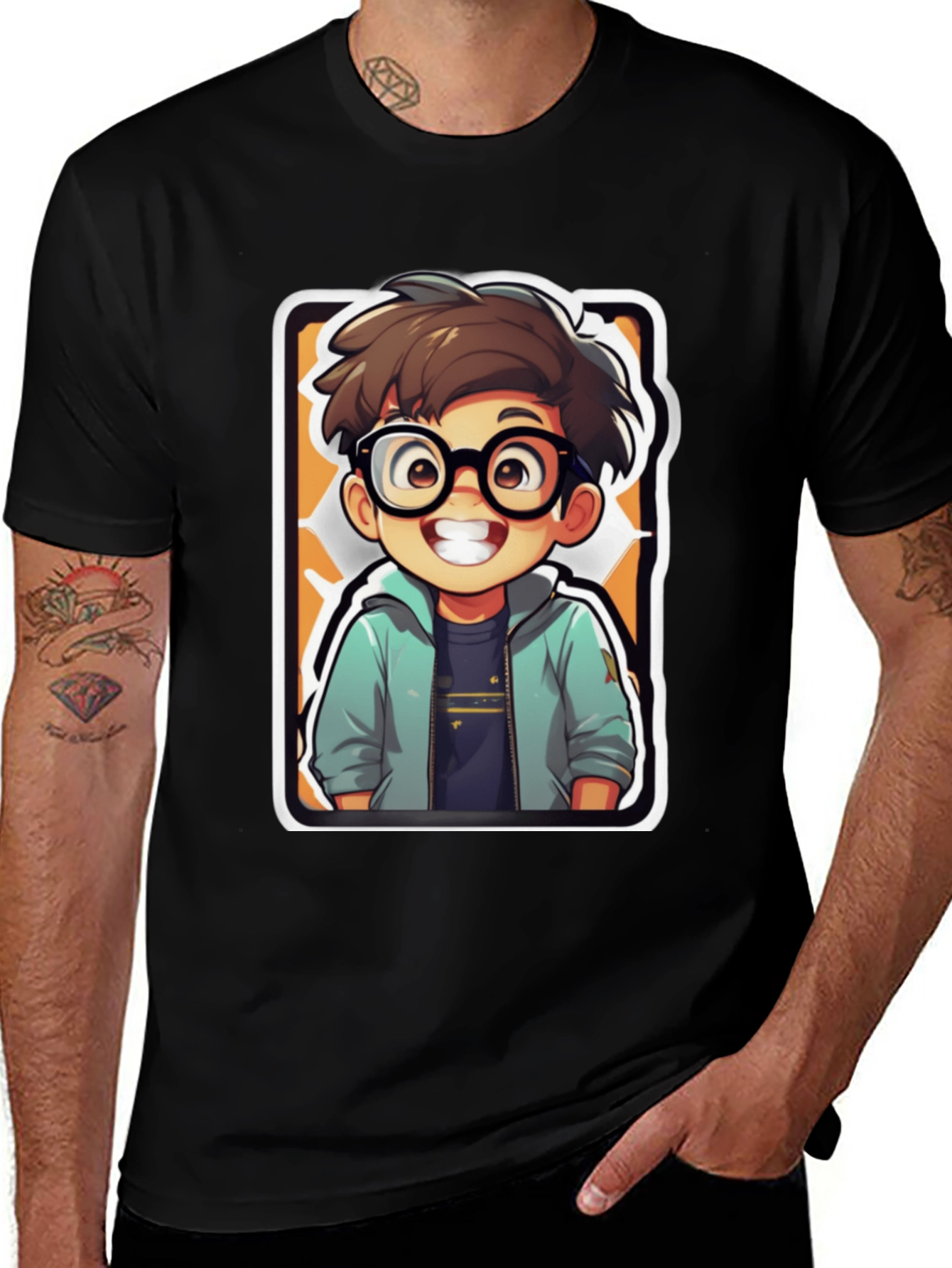 Variant 6 of Cartoon Character Graphic T-Shirt