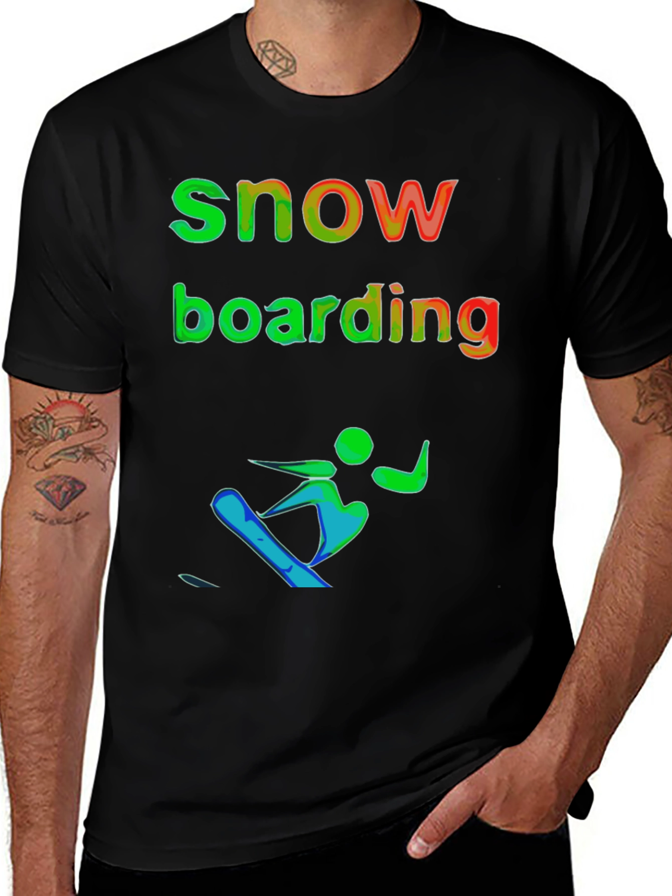 Variant 18 of Snowboarding Graphic T-Shirt