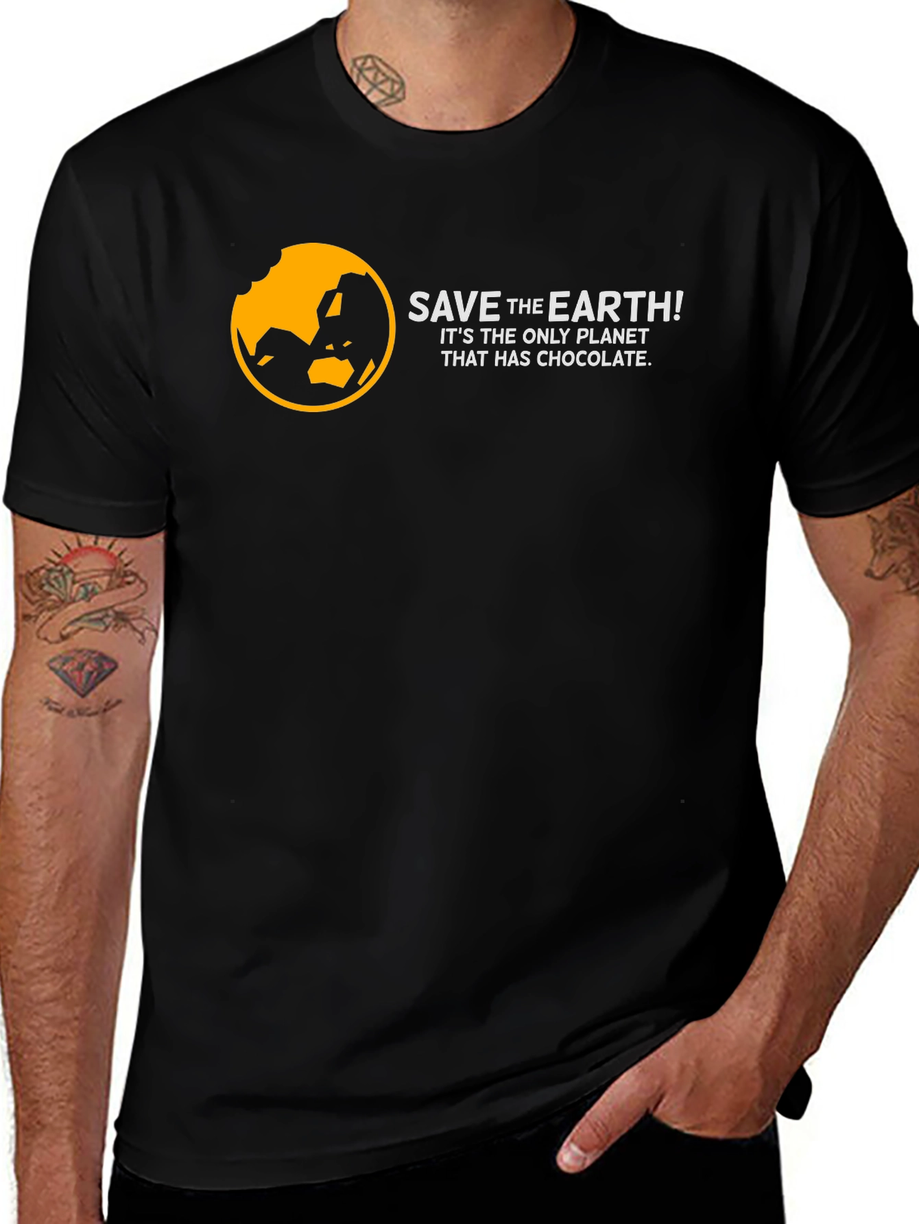 Variant 8 of Save the Earth Chocolate T-Shirt