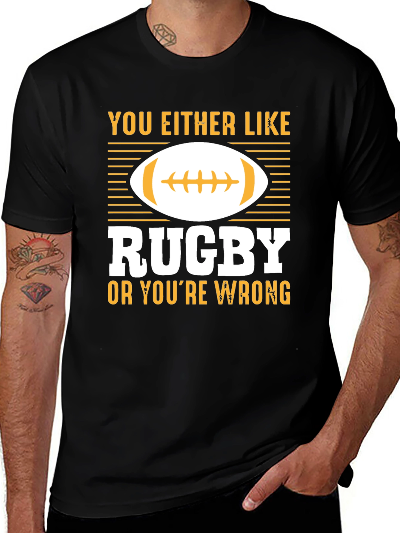 Variant 11 of Rugby Fan T-Shirt - You Either Like Rugby...