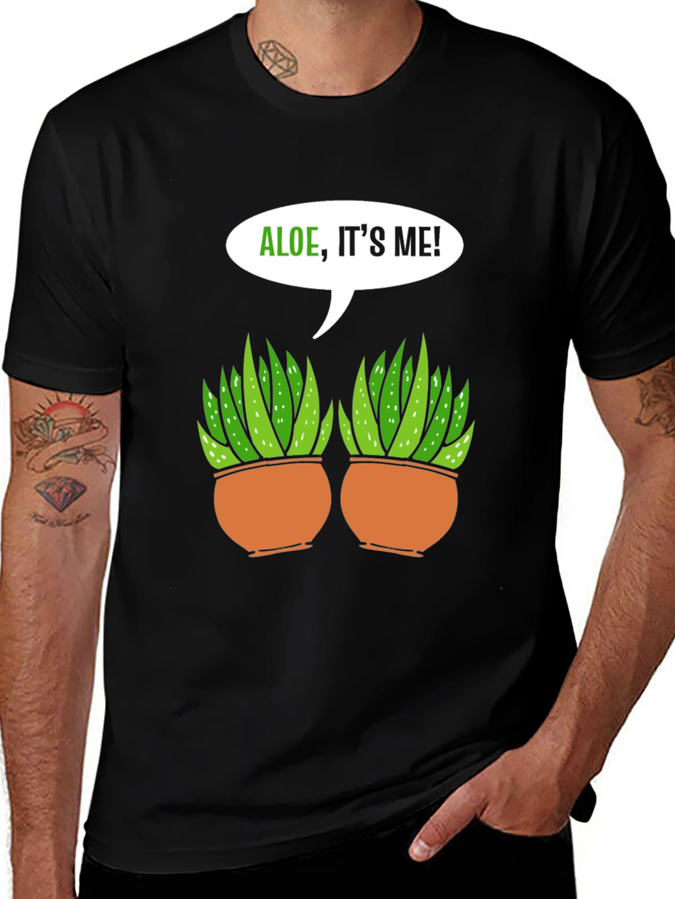Variant 16 of Aloe, It's Me! Graphic Tee - Funny Plant Lover Shirt