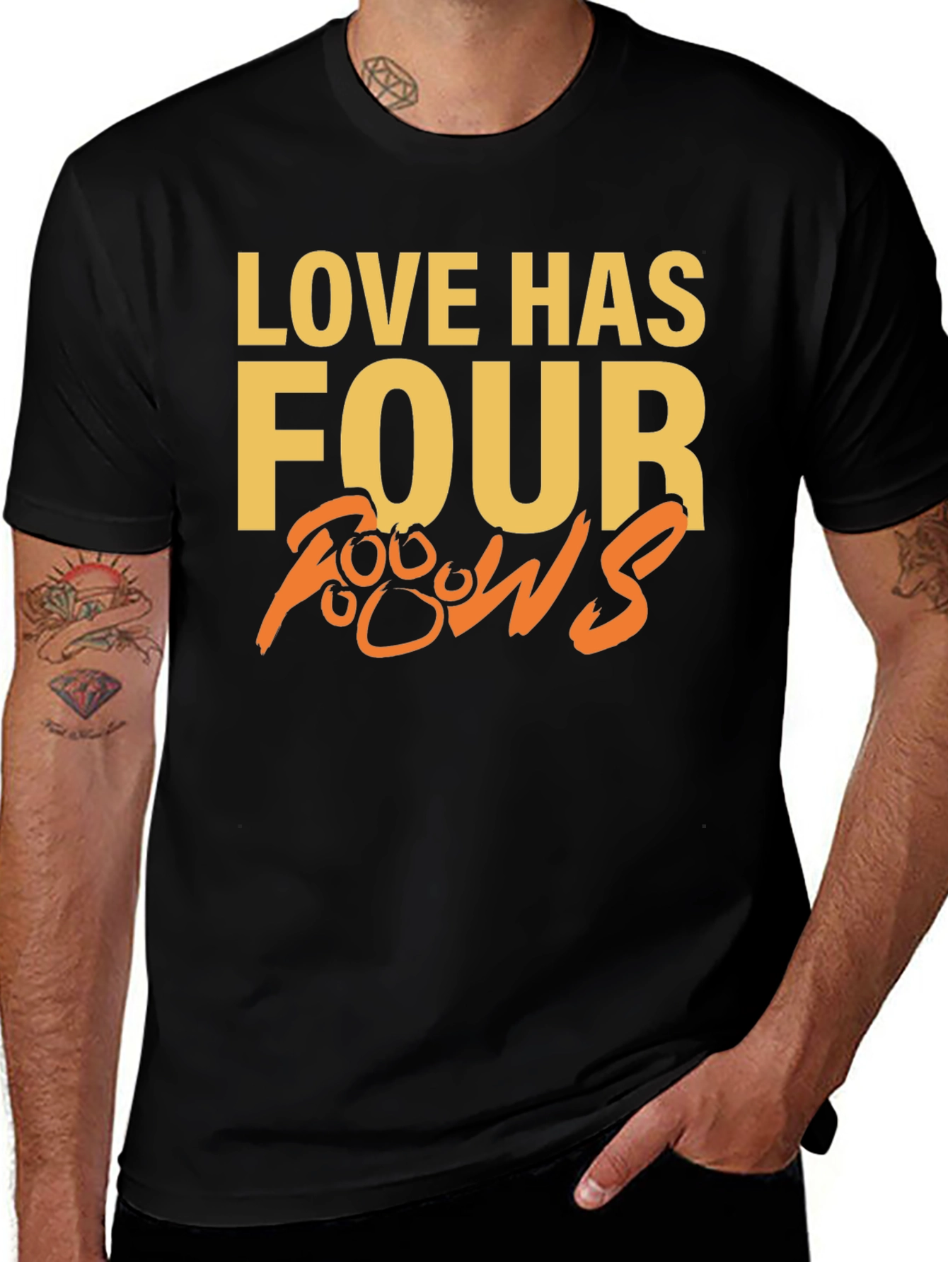 Variant 9 of Love Has Four Paws Graphic T-Shirt