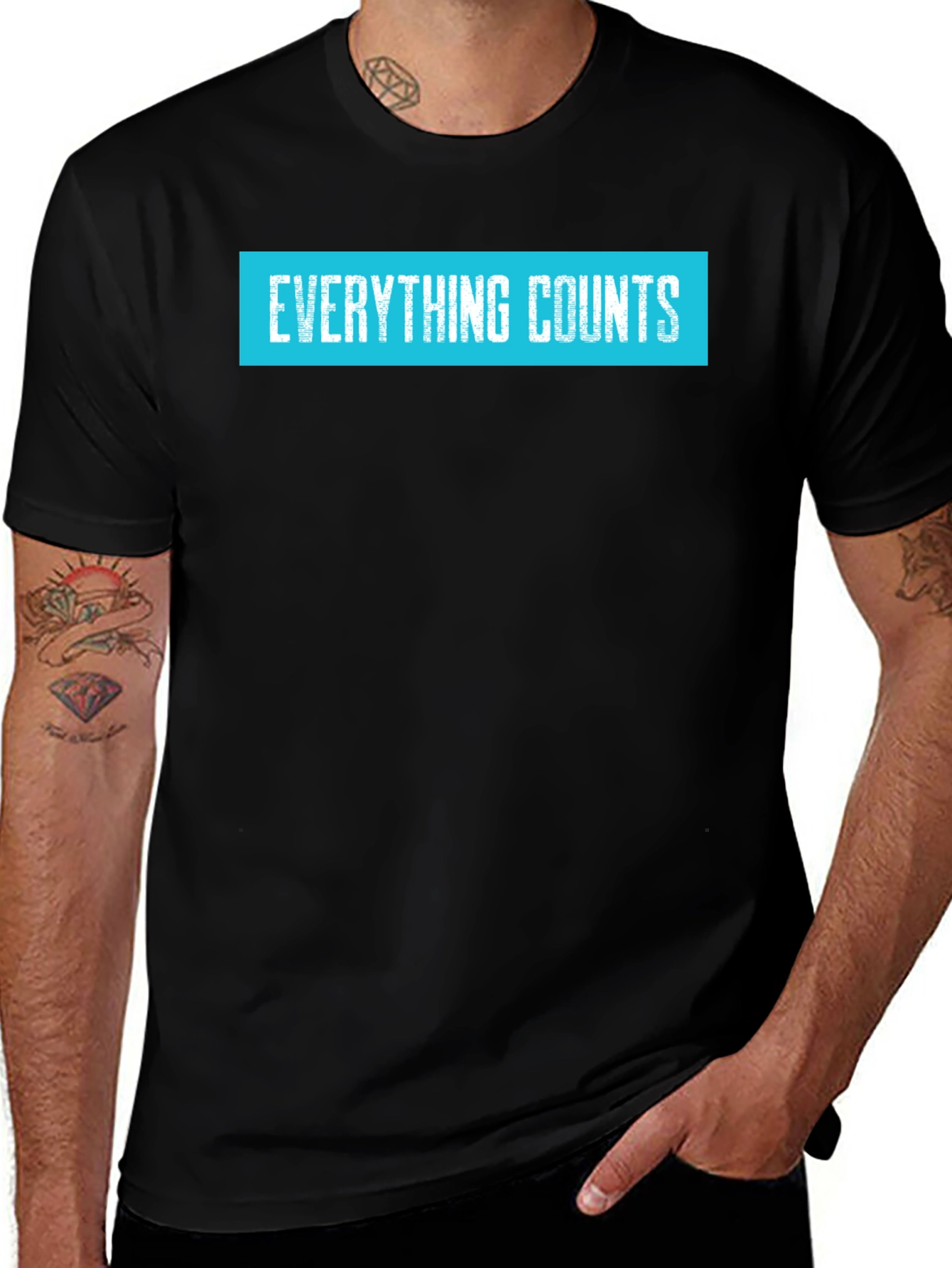 Variant 14 of Everything Counts Black T-Shirt