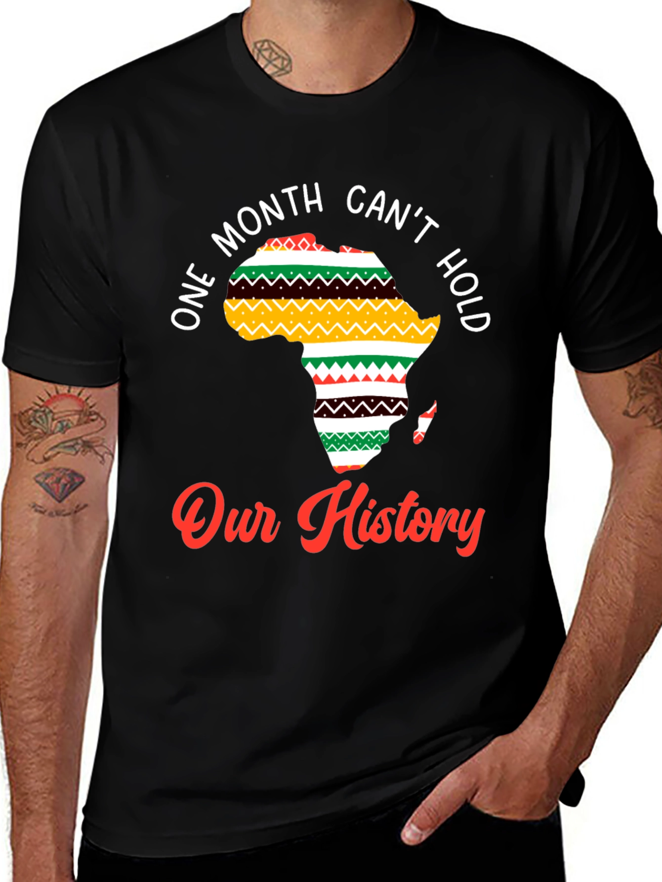 Variant 2 of African History Month T-Shirt - "Our History"