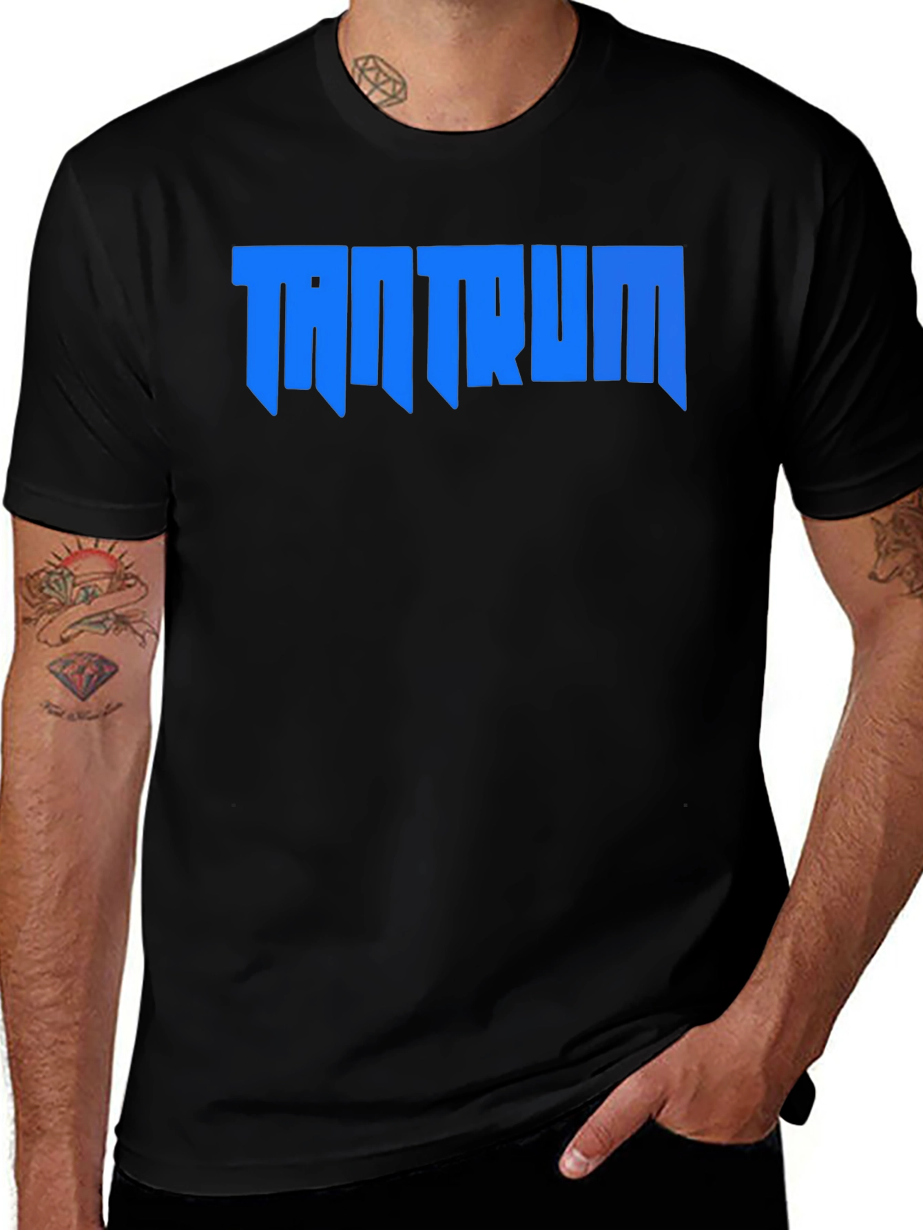 Variant 14 of Tantrum Black Graphic T-Shirt