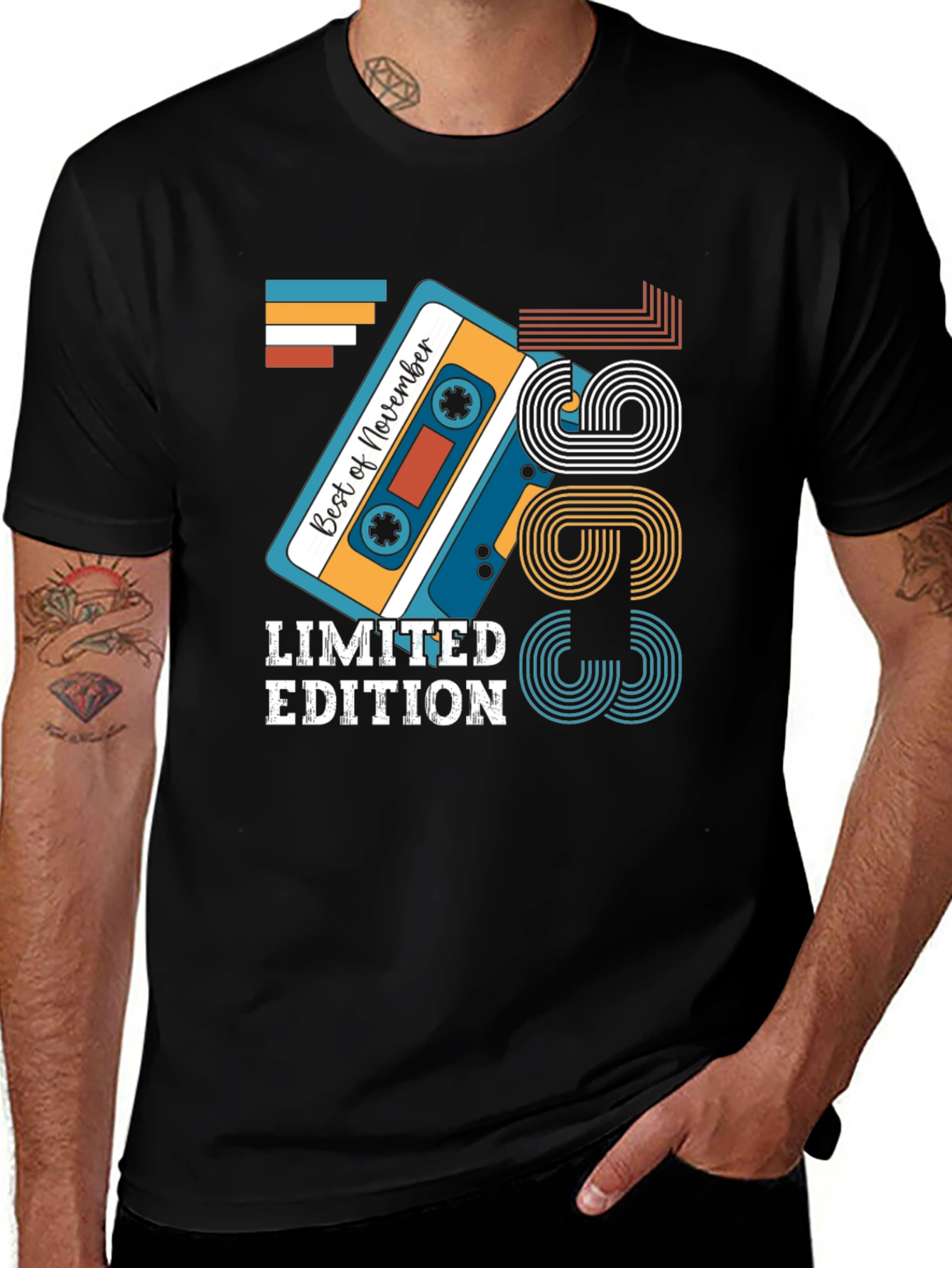 Variant 11 of November 1963 Cassette Tape Limited Edition Birthday T-Shirt