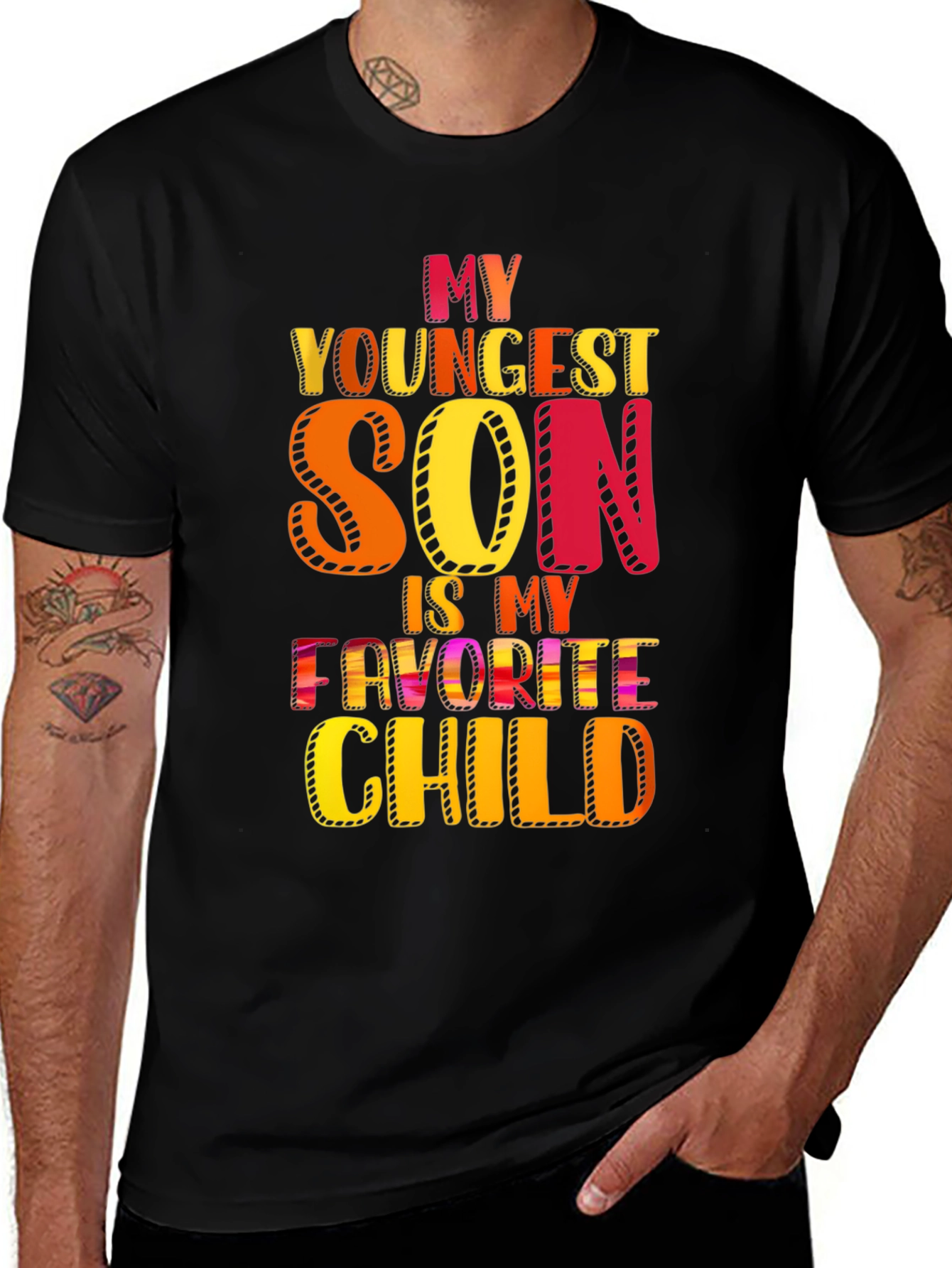 Variant 12 of My Youngest Son Is My Favorite Child T-Shirt