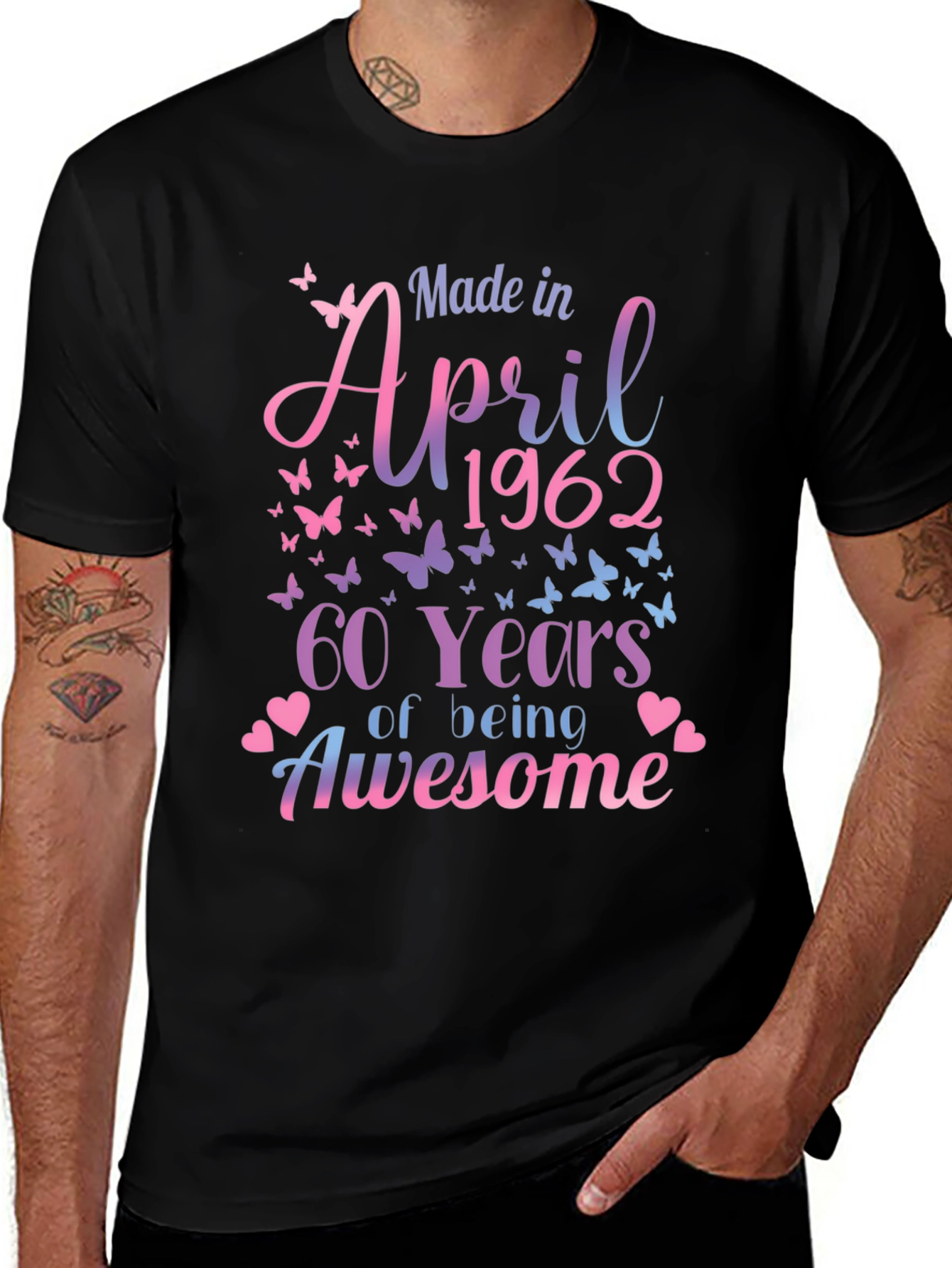 Variant 9 of Made in April 1962 - 60 Years of Awesome T-Shirt