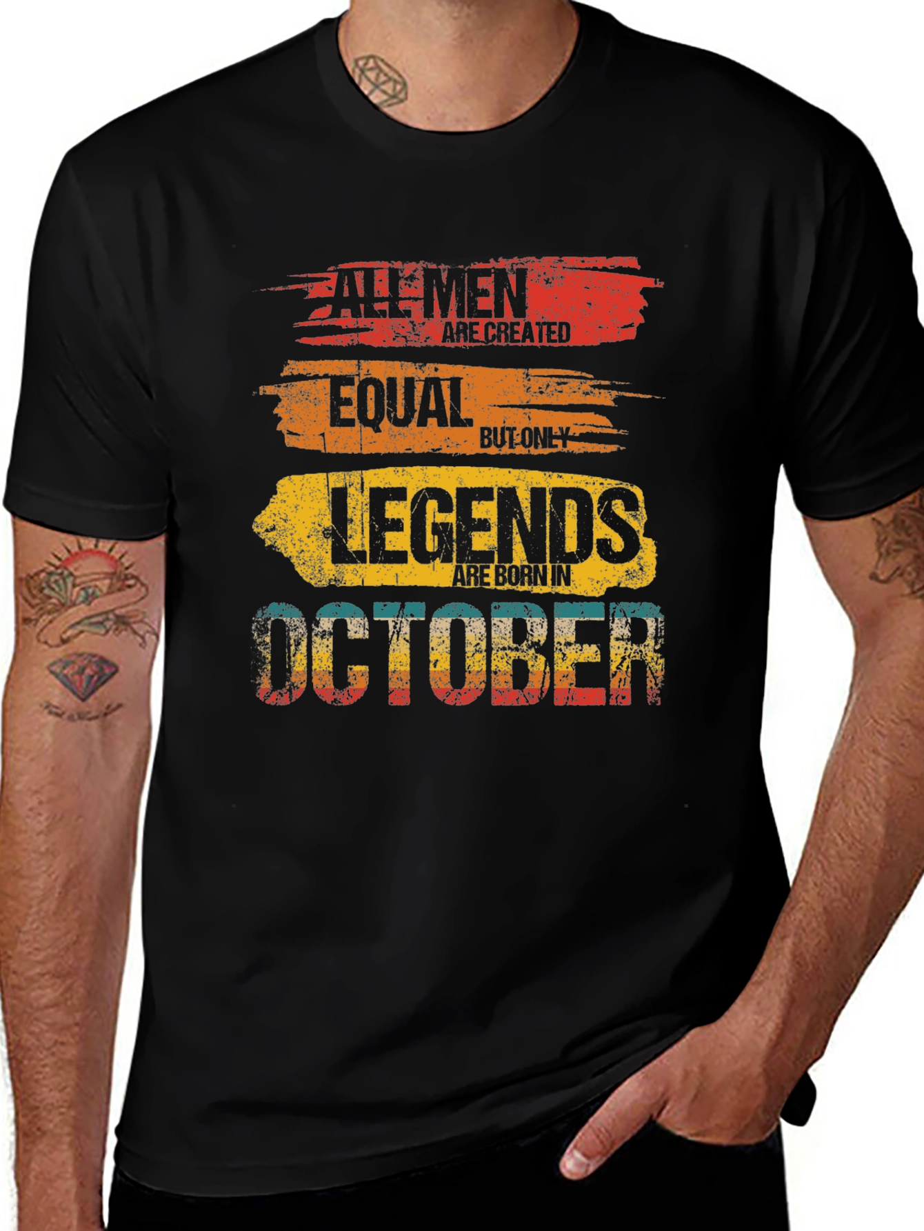 Legends Born in October Graphic T-Shirt