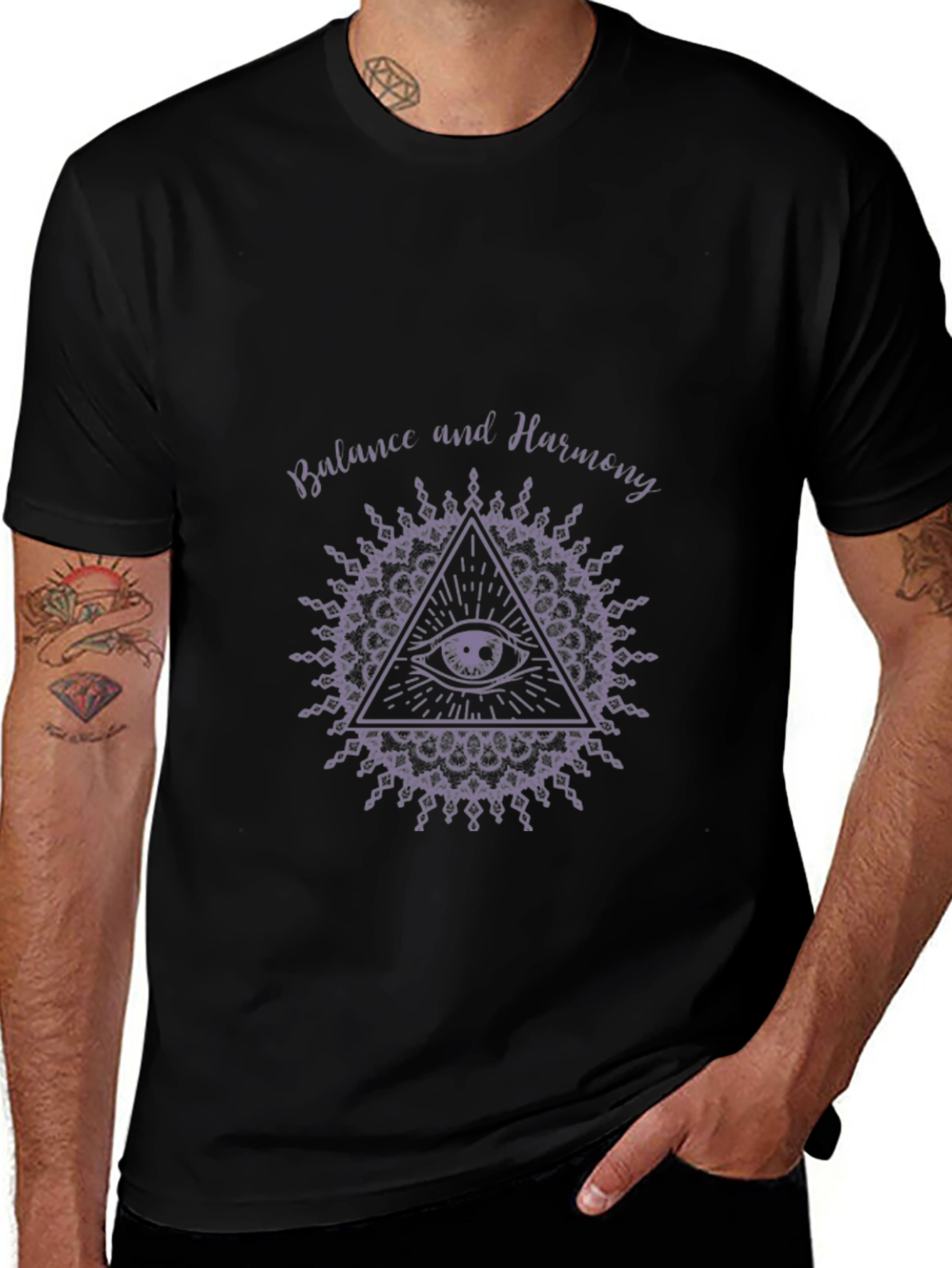 Variant 19 of Balance and Harmony Graphic Print T-Shirt