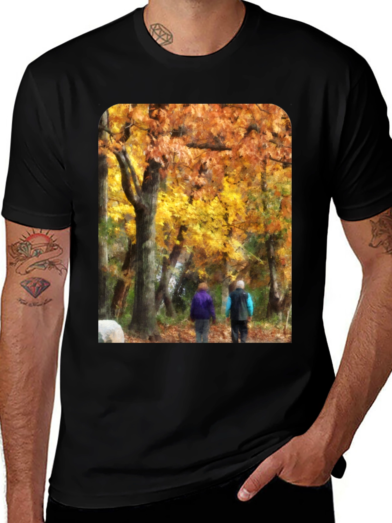 Variant 18 of Autumn Forest Walk T-Shirt