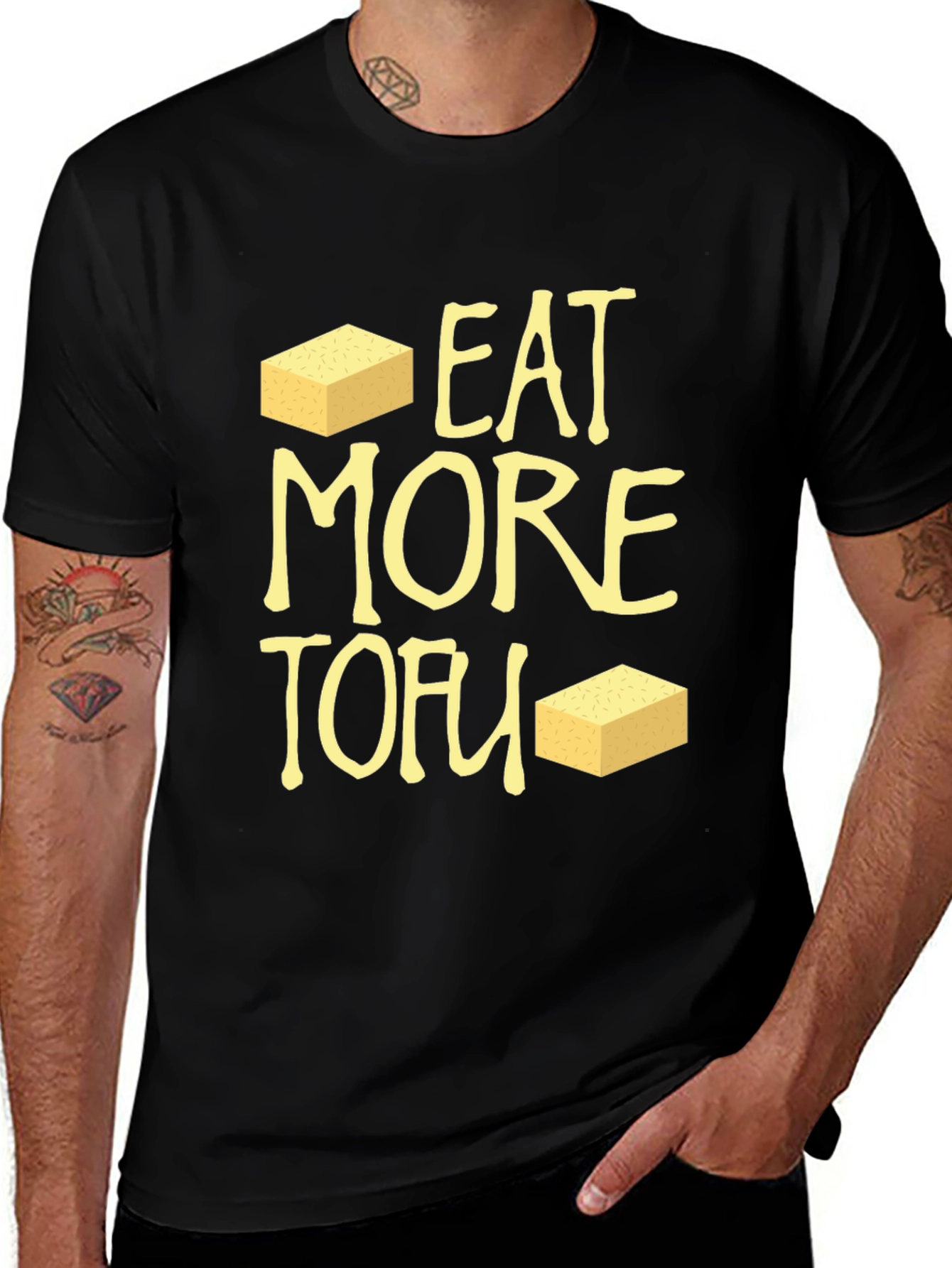 Variant 12 of Eat More Tofu Graphic T-Shirt