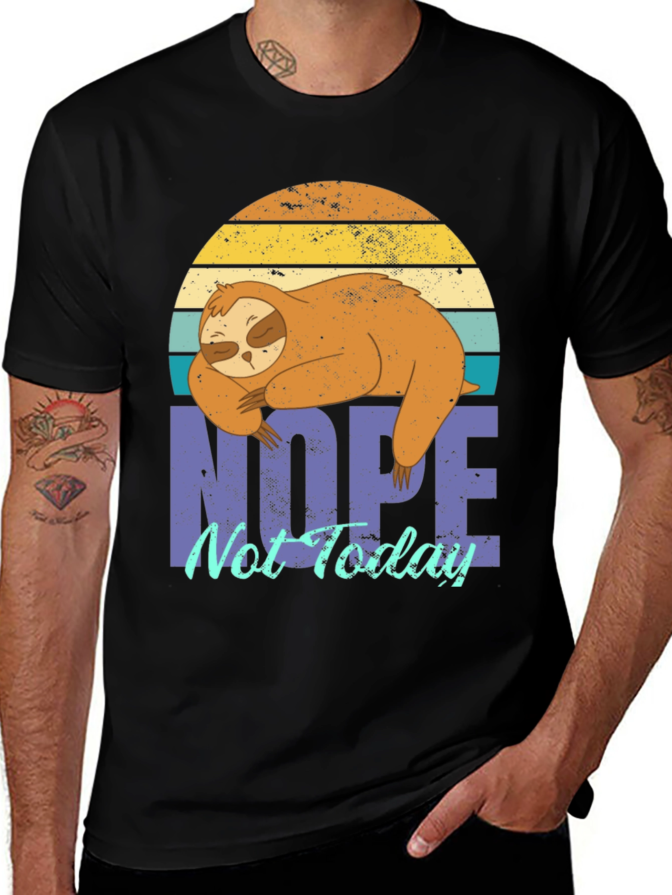 Variant 12 of Nope Not Today Sloth Graphic T-Shirt