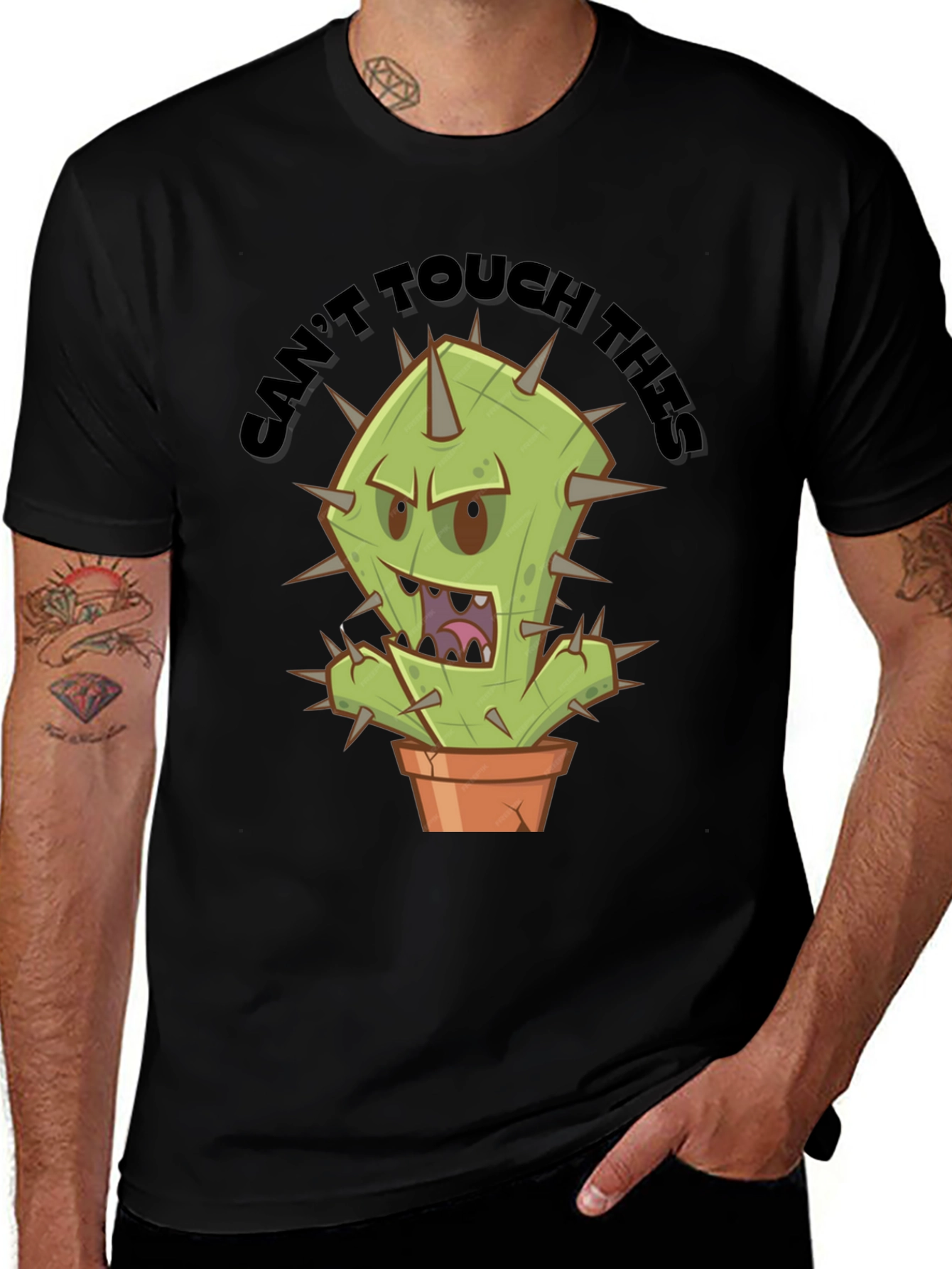 Variant 11 of "Can't Touch This" Cactus Graphic Tee