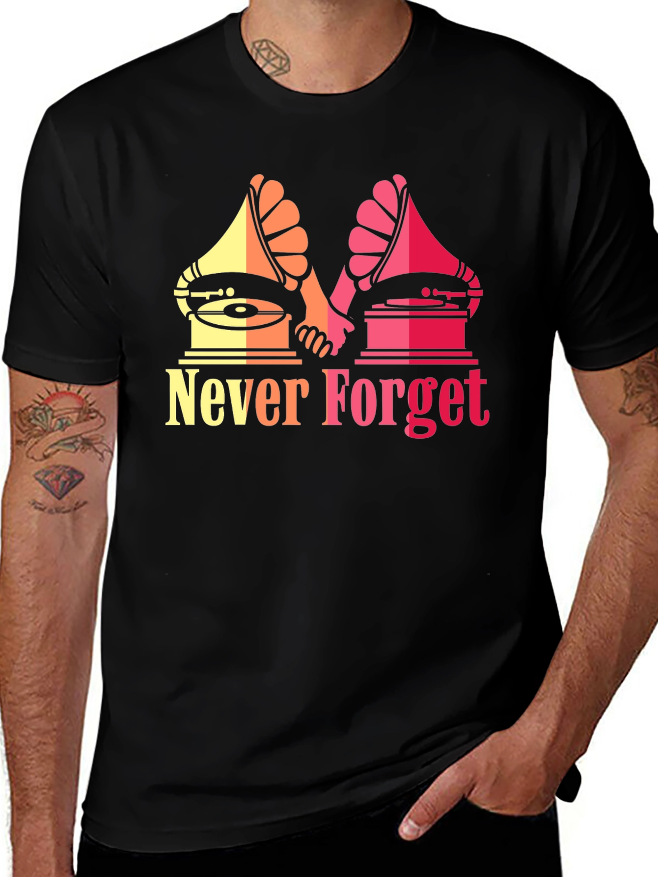 Variant 24 of Retro Music Never Forget Graphic T-Shirt